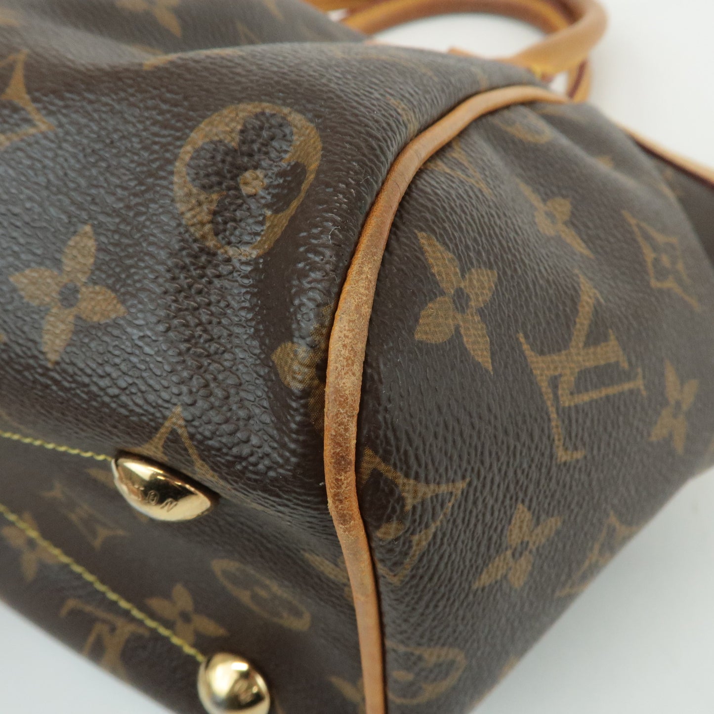 Louis Vuitton Monogram Tivoli PM Hand Bag Brown M40143