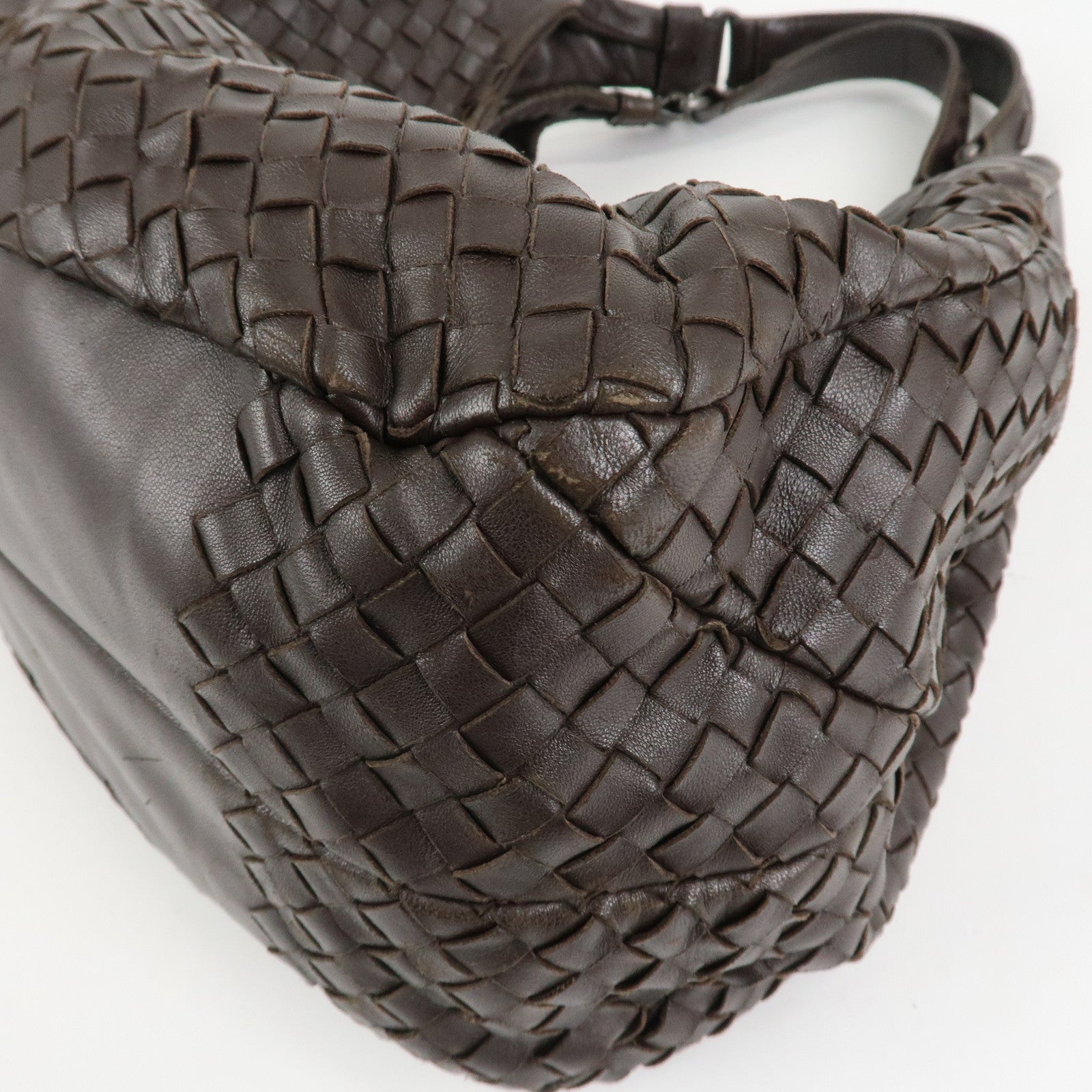 BOTTEGA VENETA Intrecciato Campana Medium Shoulder Bag 125787 Used