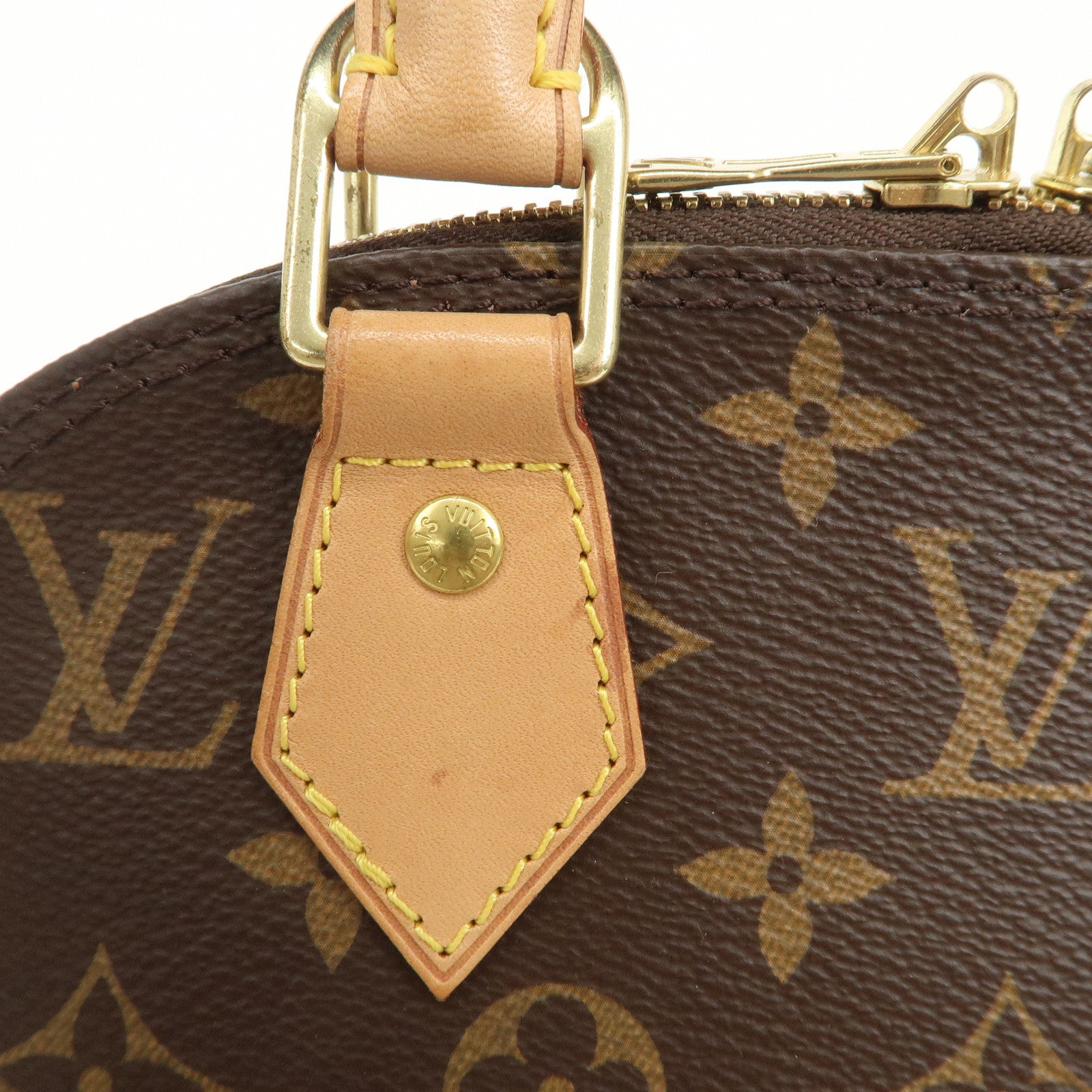 Louis Vuitton Monogram Alma BB 2Way Hand Bag Strap 100cm M53152 Used