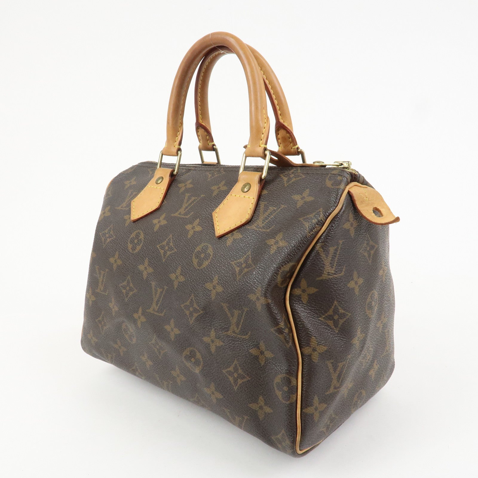 Louis Vuitton Monogram Speedy 25 Boston Bag Hand Bag Brown M41528