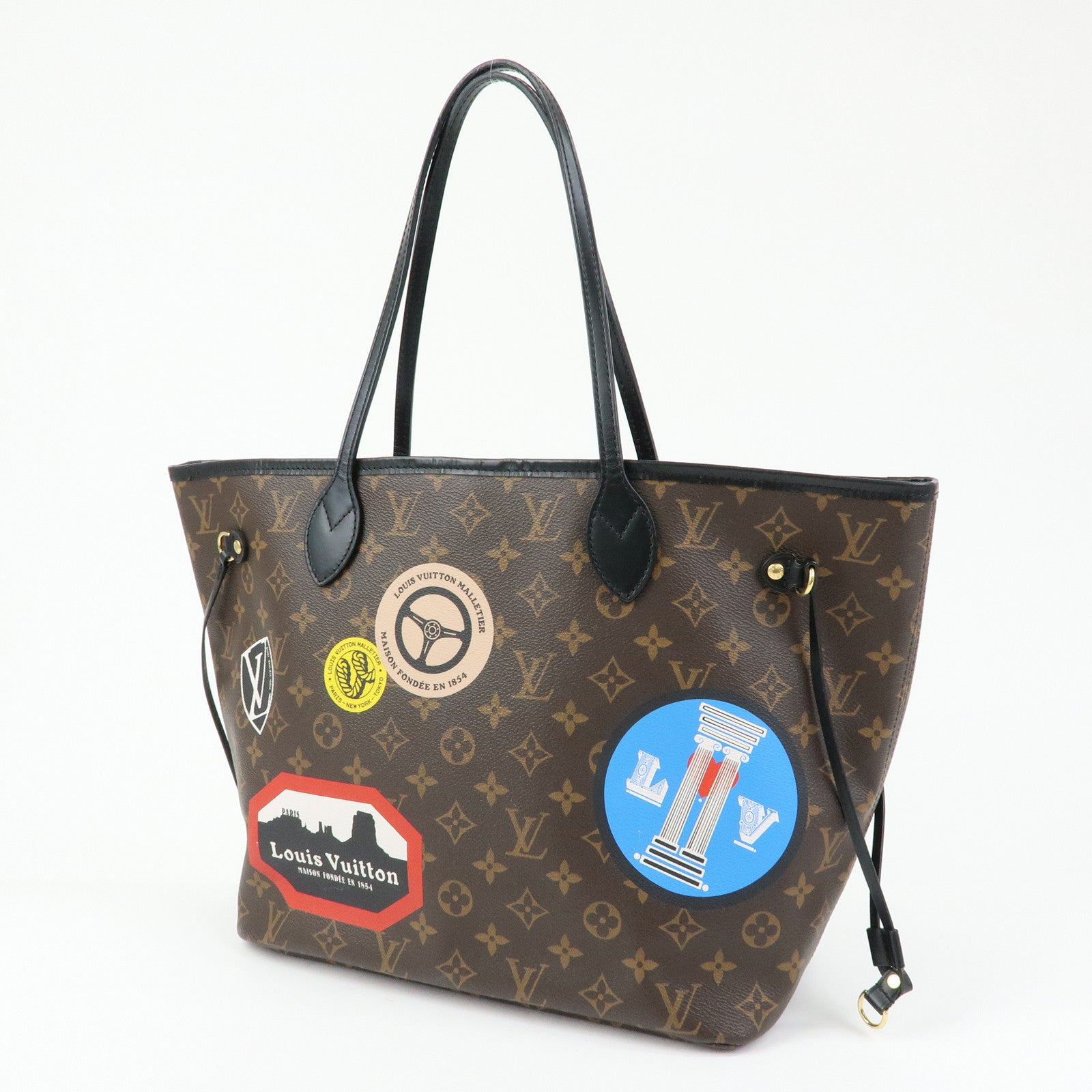 Louis Vuitton Monogram LV World Tour Neverfull MM Tote Bag M42844