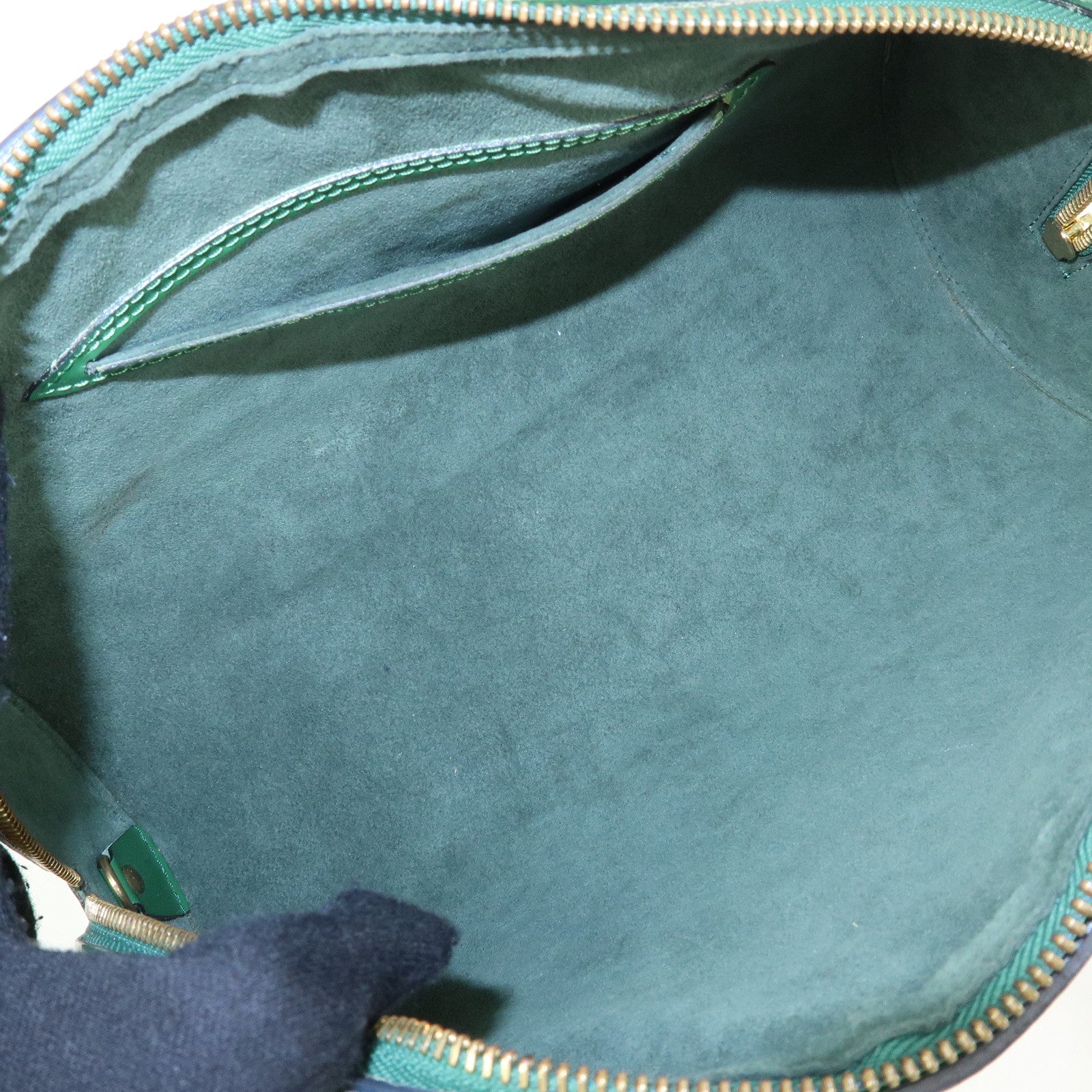 Louis Vuitton Epi Soufflot Hand Bag Borneo Green M52224