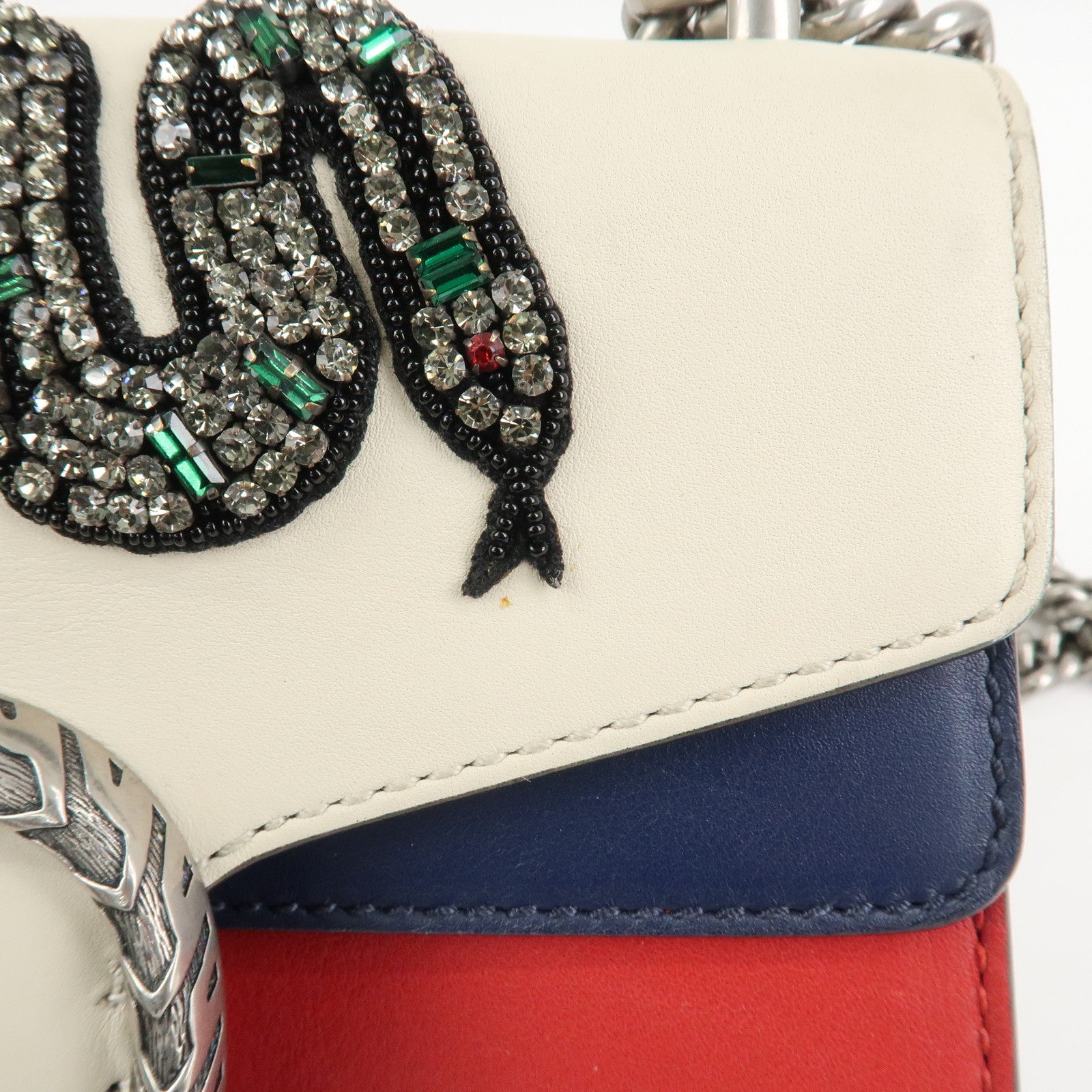 GUCCI Dionysus GG Supreme Small Shoulder Bag Beige Red 421970