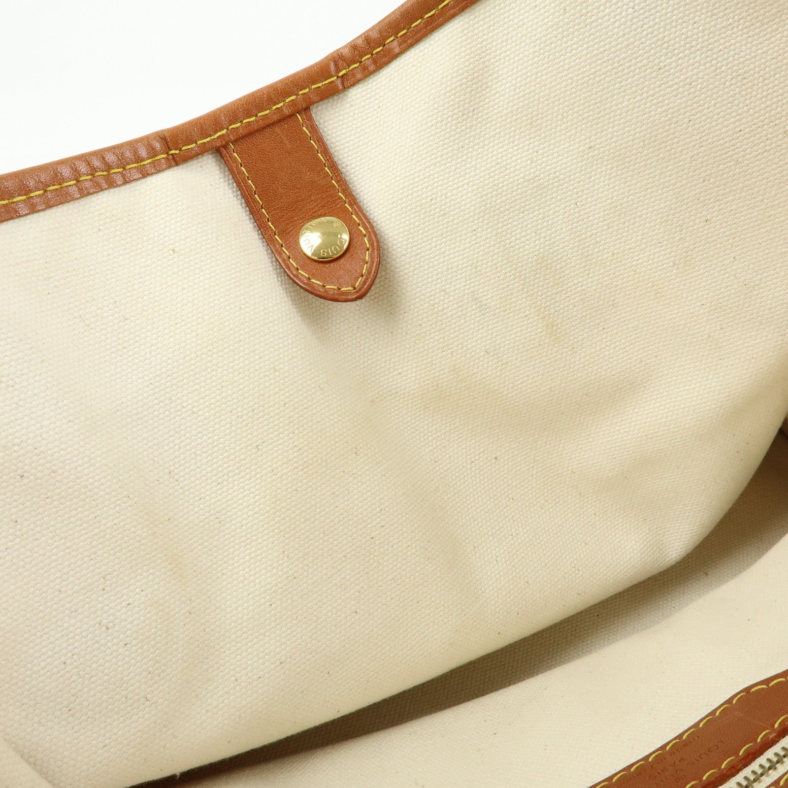 Louis Vuitton Monogram Tisse Sac Rayures PM Tote Hand Bag M56386