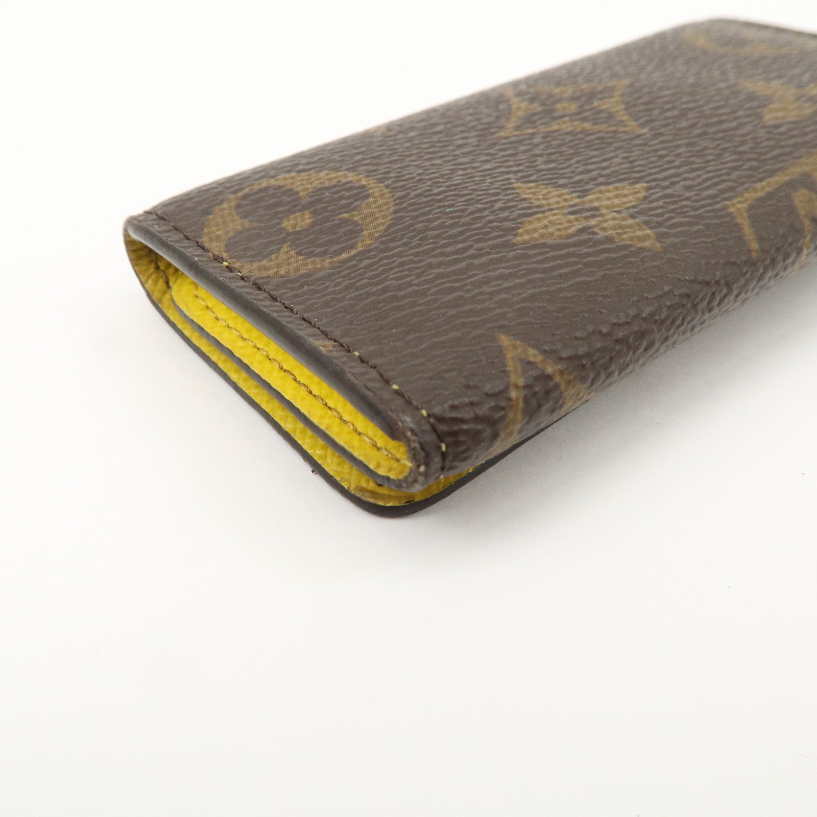 Louis Vuitton Monogram Multicles 4 Key Rings Key Case Jaune M81938