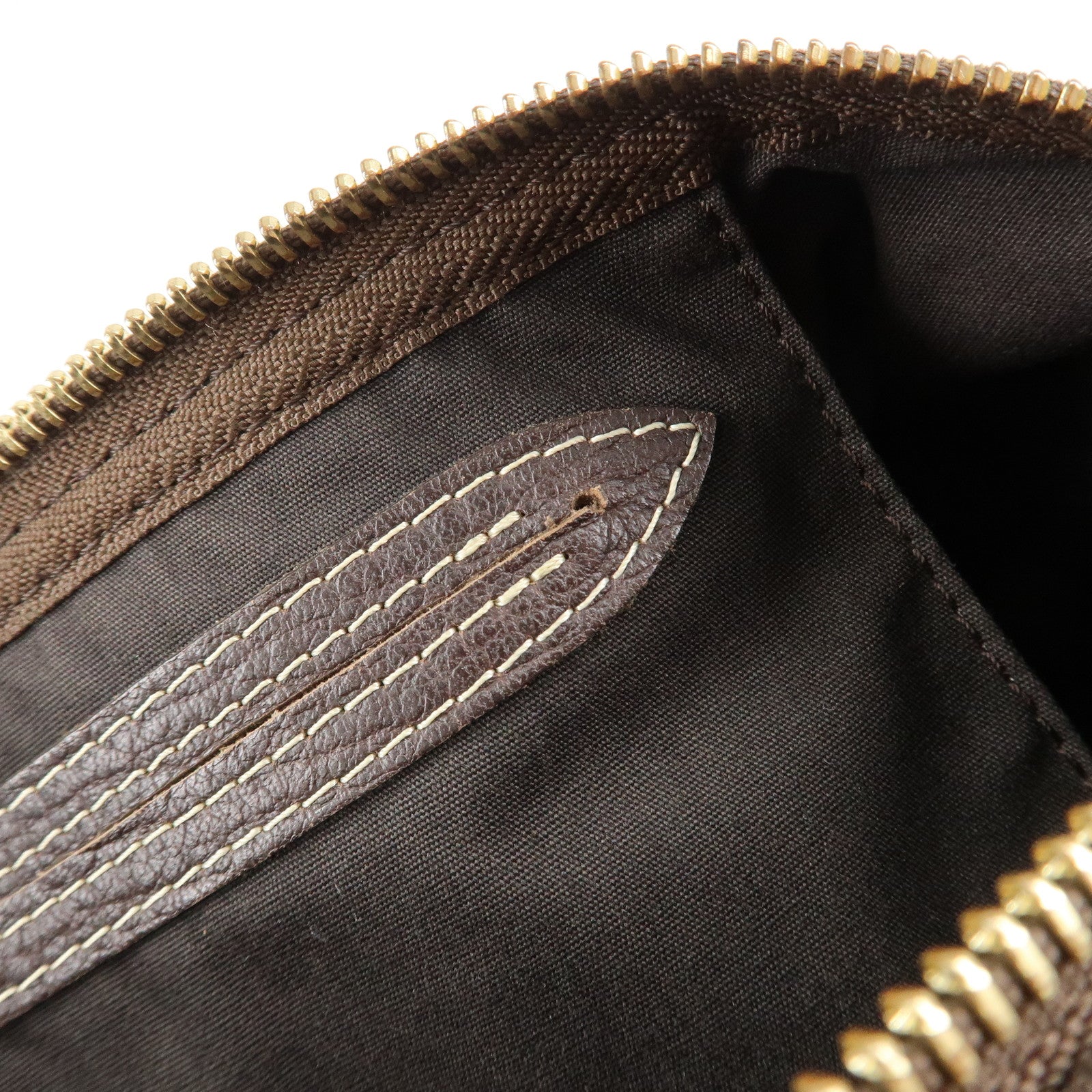 Louis Vuitton Monogram Mini Lin Speedy 30 Boston Bag Ebene M95224 Used