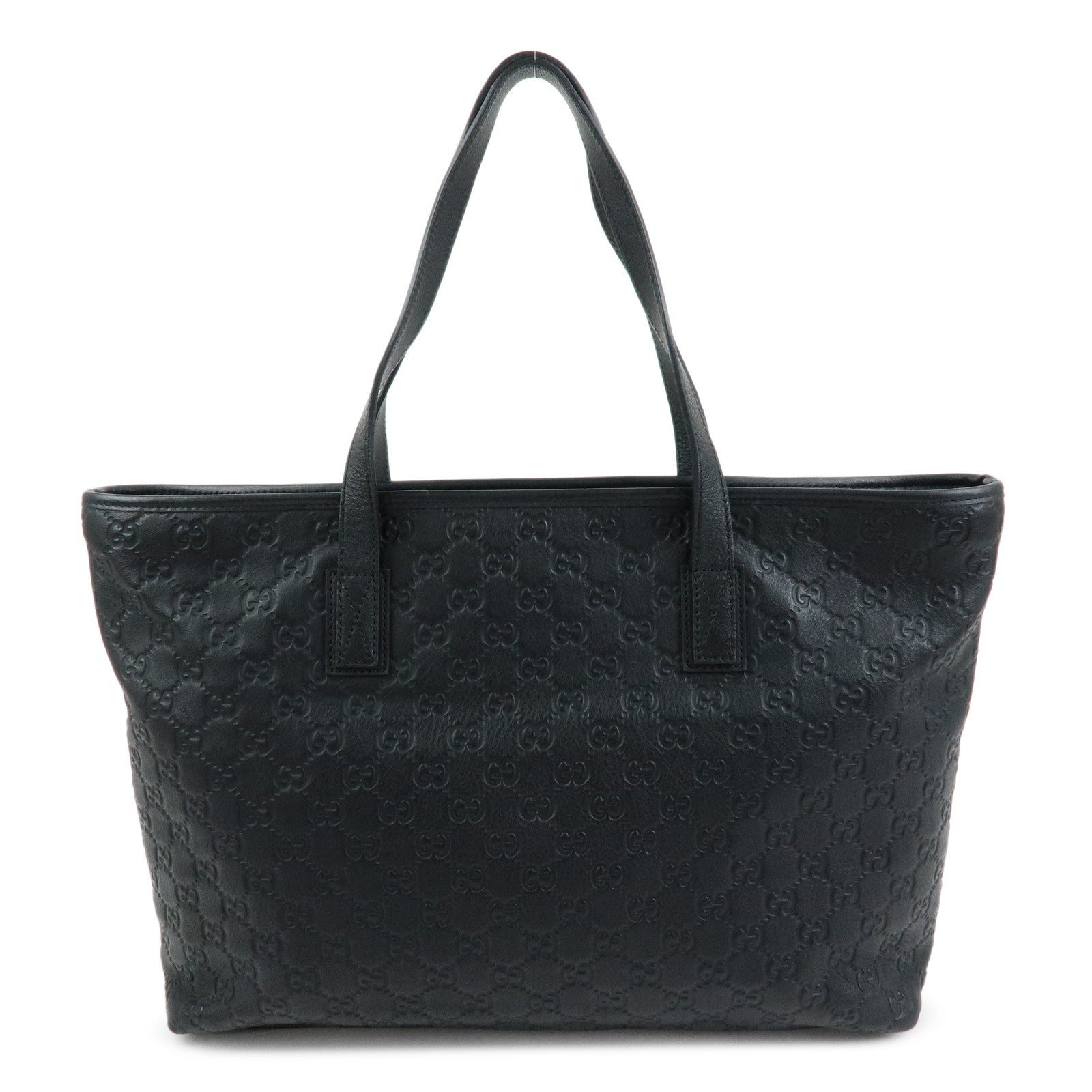 GUCCI Guccissima Leather Tote Bag Shoulder Bag Black 211137