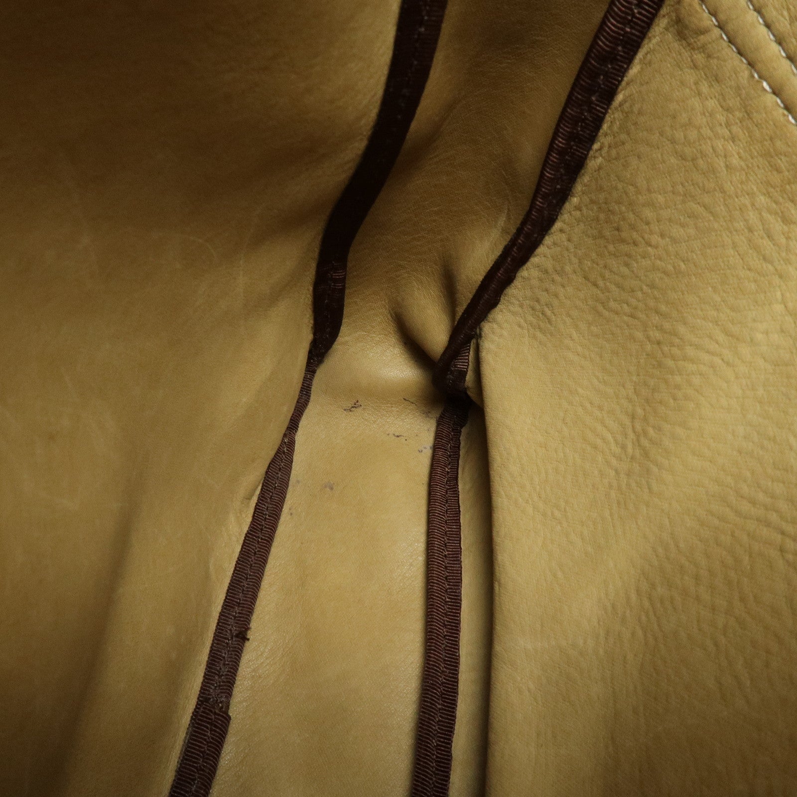 LOEWE Anagram Suede Leather Shoulder Bag Crossbody Bag Beige