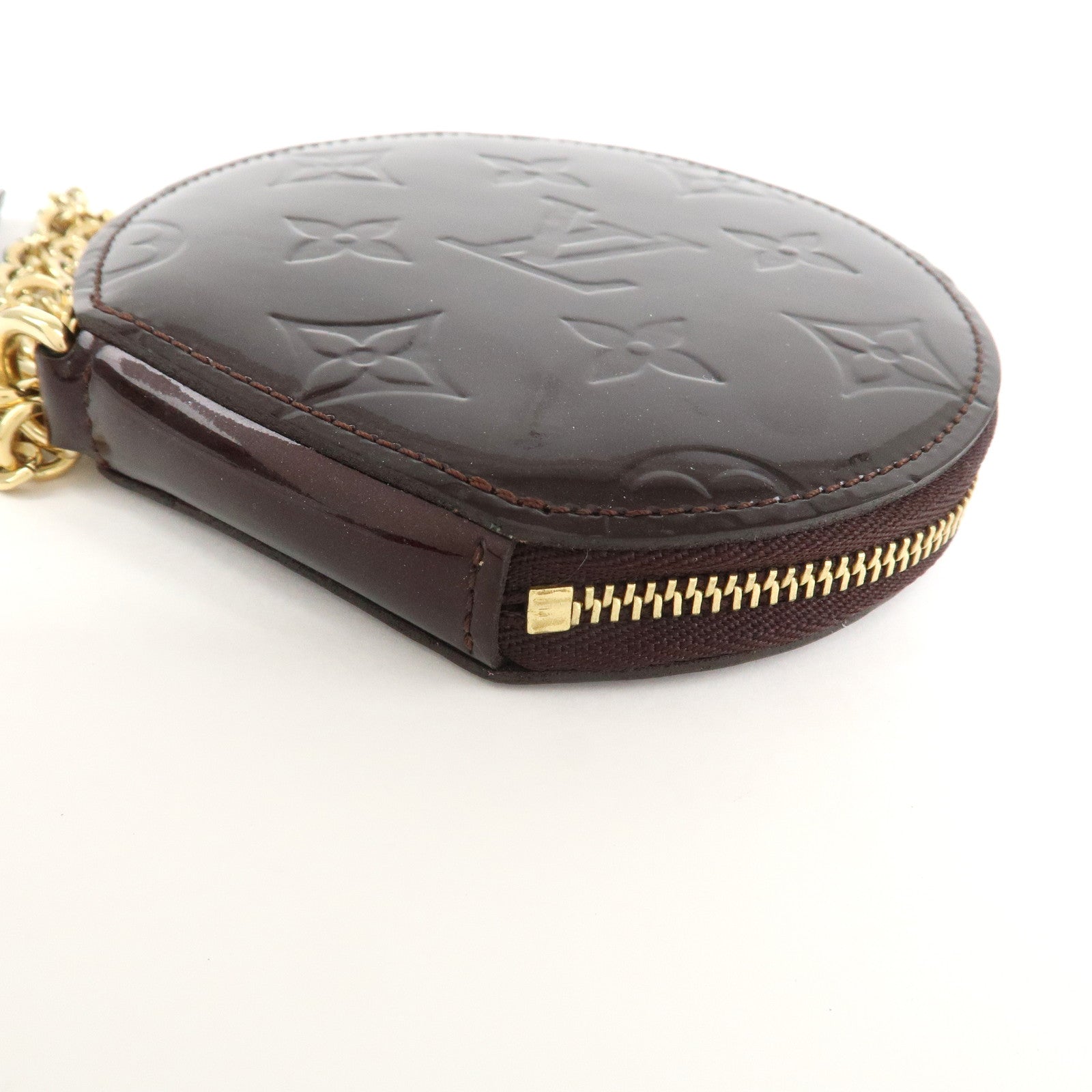 Louis Vuitton Vernis Leather Porte Monnaie Chapeau Coin Case M91413 Used