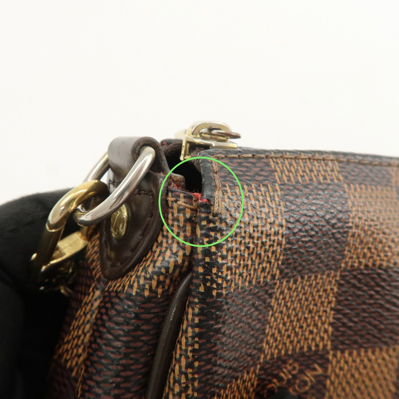 Louis Vuitton Damier Eva 2Way Hand Shoulder Bag Damier Ebene N55213