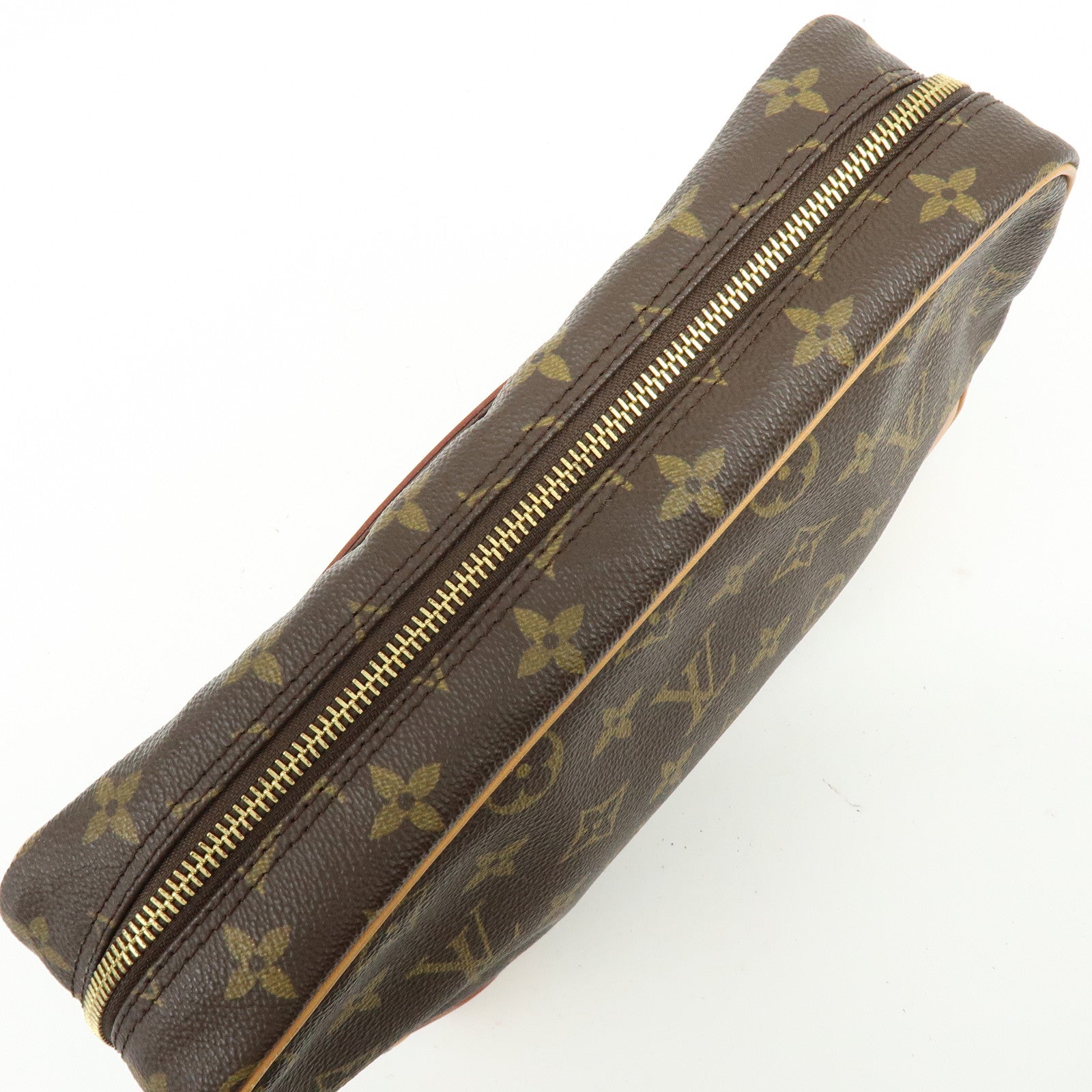 Louis Vuitton Monogram Compiegne 28 Pouch Clutch Bag Brown M51845