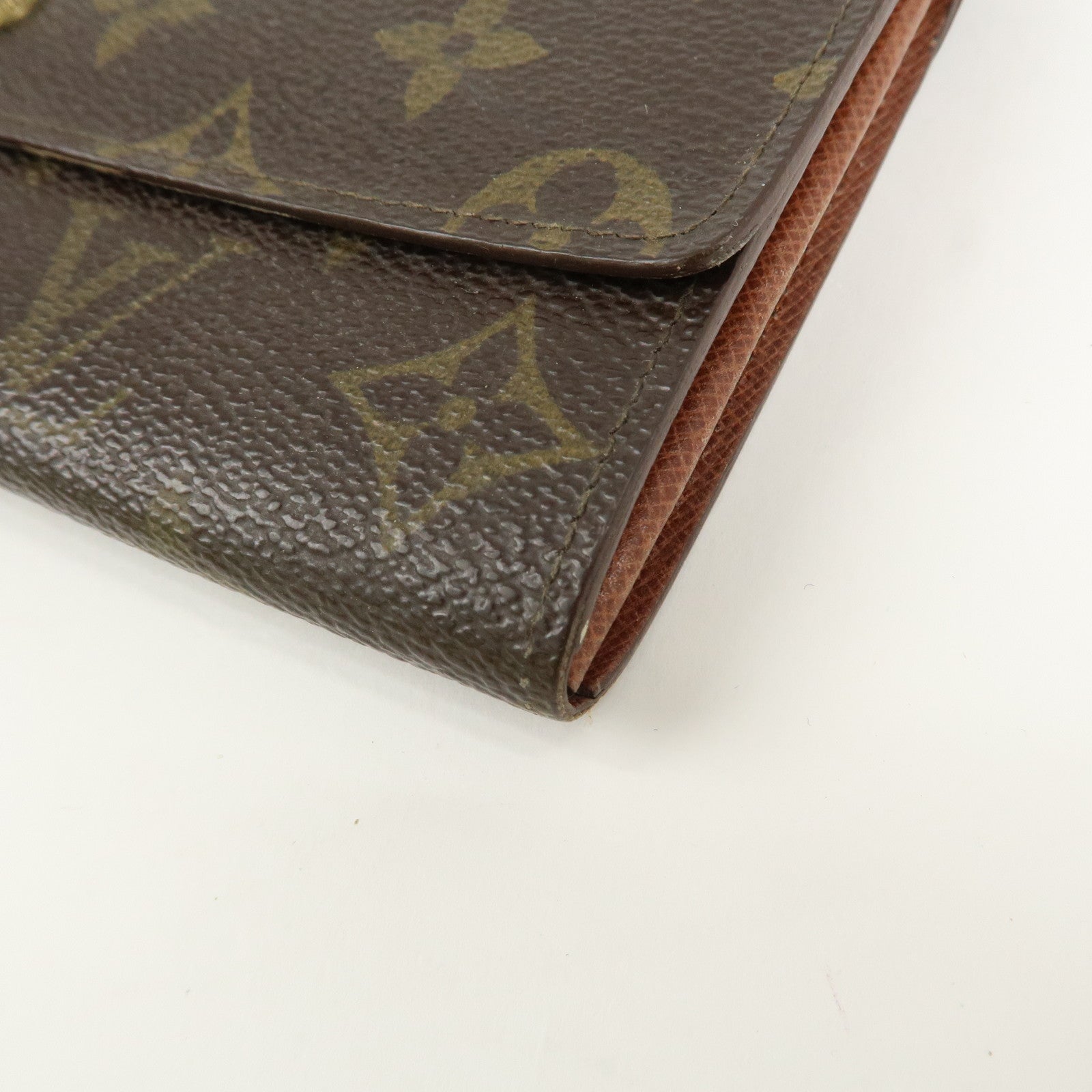 Louis Vuitton Set of 2 Monogram Canvas Wallet M61723 M61736 Used