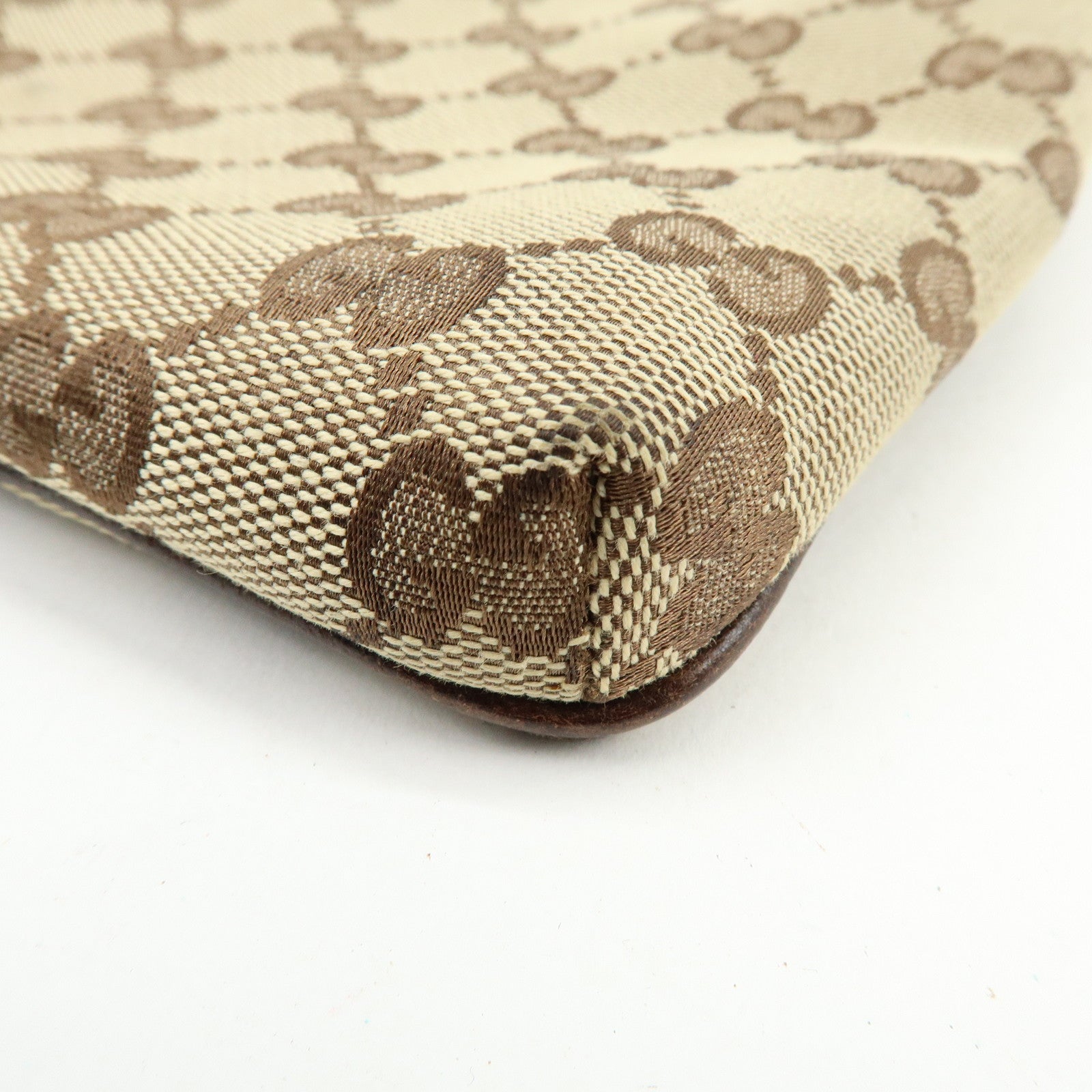GUCCI Sherry GG Canvas Shoulder Crossbody Bag Beige Brown 141863