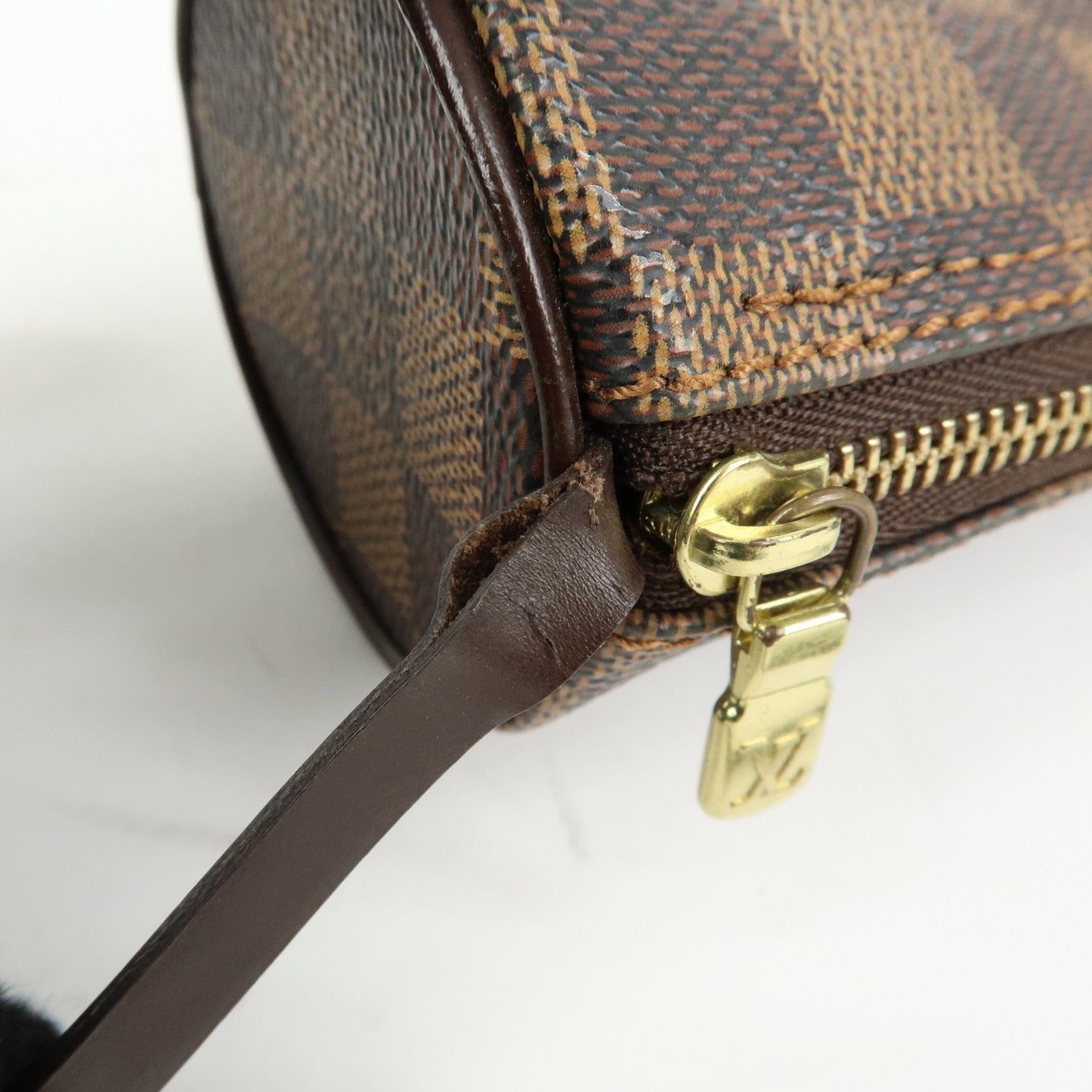 Louis Vuitton Dameir Mini Pouch for Papillon Bag Damier Ebene Brown