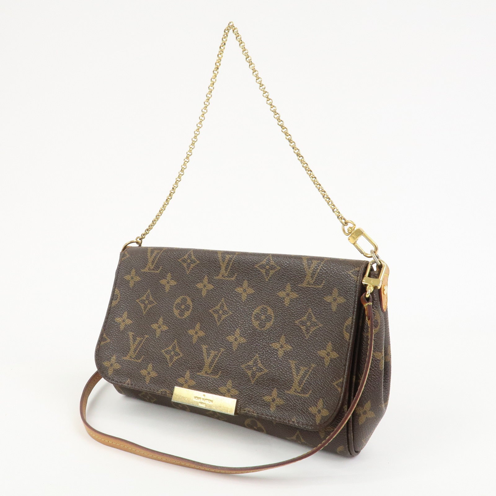 Louis Vuitton Monogram Favorite MM Shoulder Bag Brown M40718