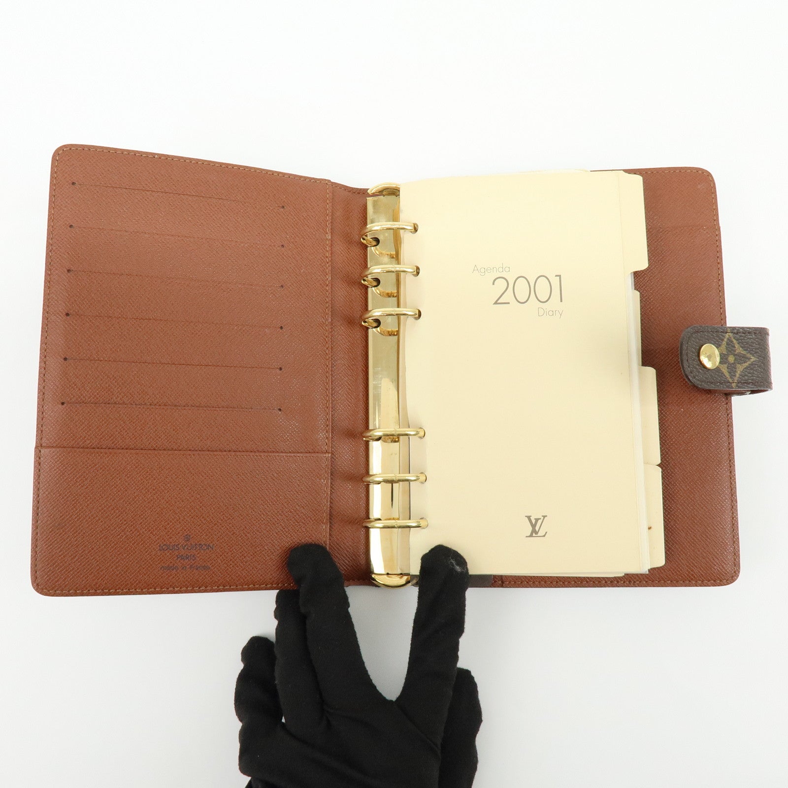 Louis Vuitton Monogram Agenda MM Planner Cover Brown R20004