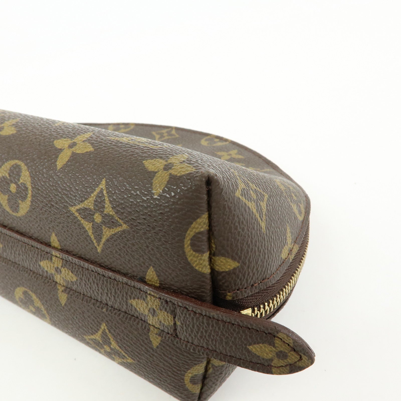 Louis Vuitton Monogram Trousse Demi Ronde Pouch Makeup Bag M47520