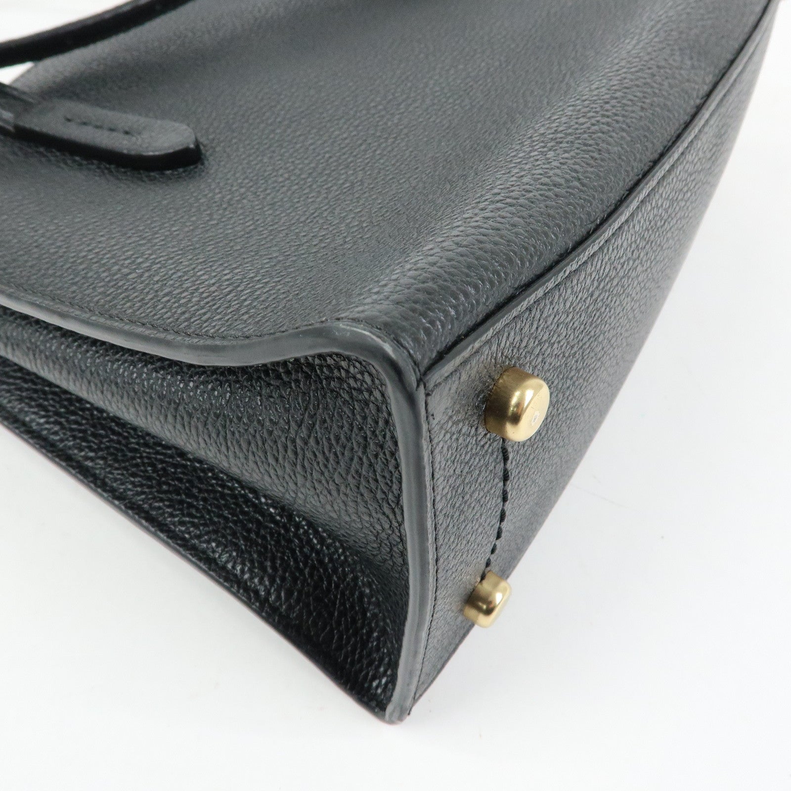 COACH Charlie Carryall 28 Leather 2Way Shoulder Bag Hand Bag Black