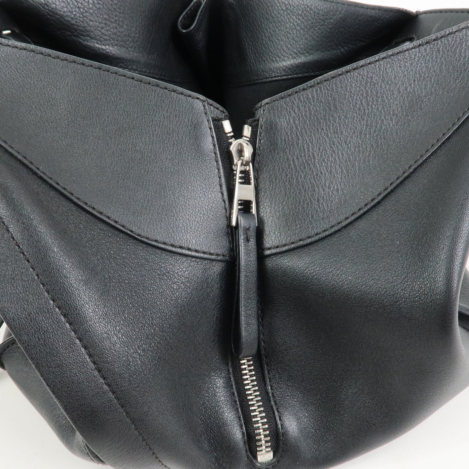 LOEWE Hammock Medium Leather Shoulder Bag Hand Bag Black