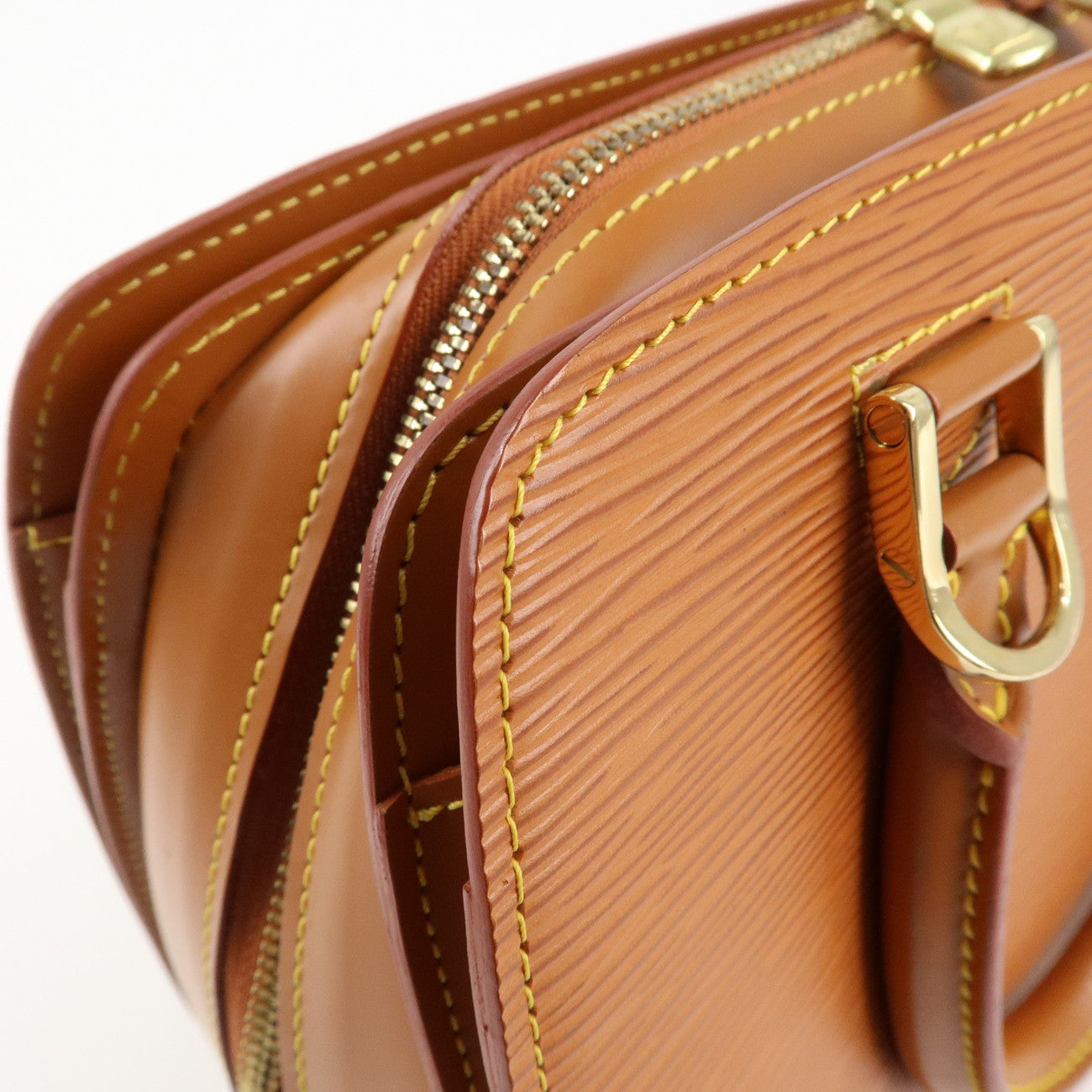 Louis Vuitton Epi Pont Neuf Hand Bag Zipang Gold M52058 Used