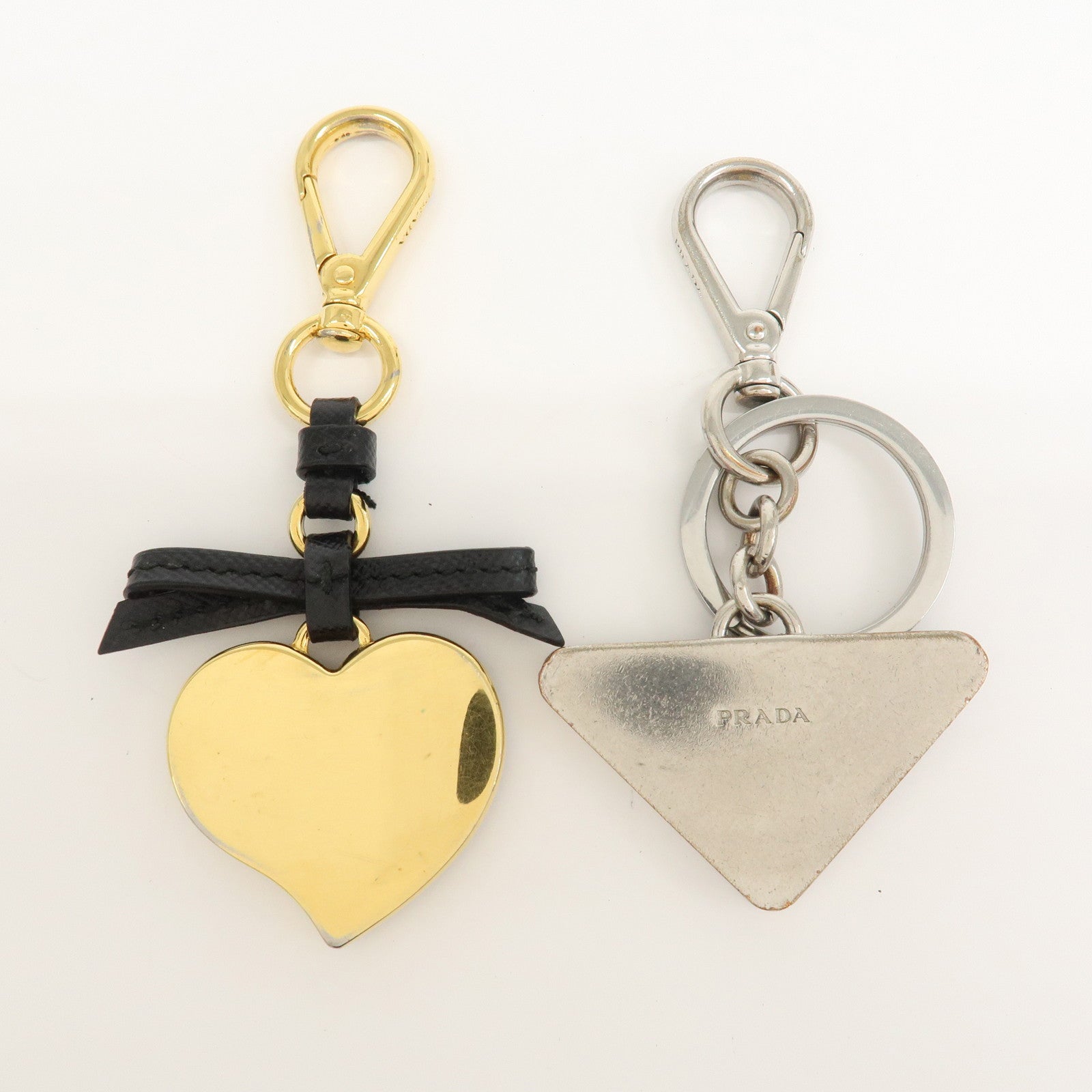 PRADA Saffiano Leather Metal Set of Key Chain 1TL126/2PP080