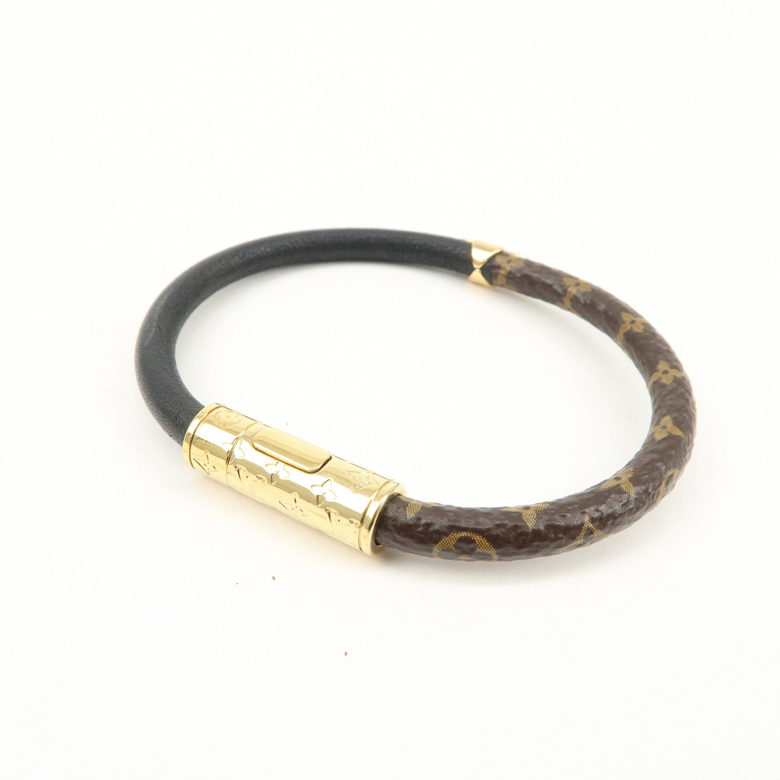 Louis Vuitton Monogram Bracelet Daily Confidential Canvas #17 M8276F Used
