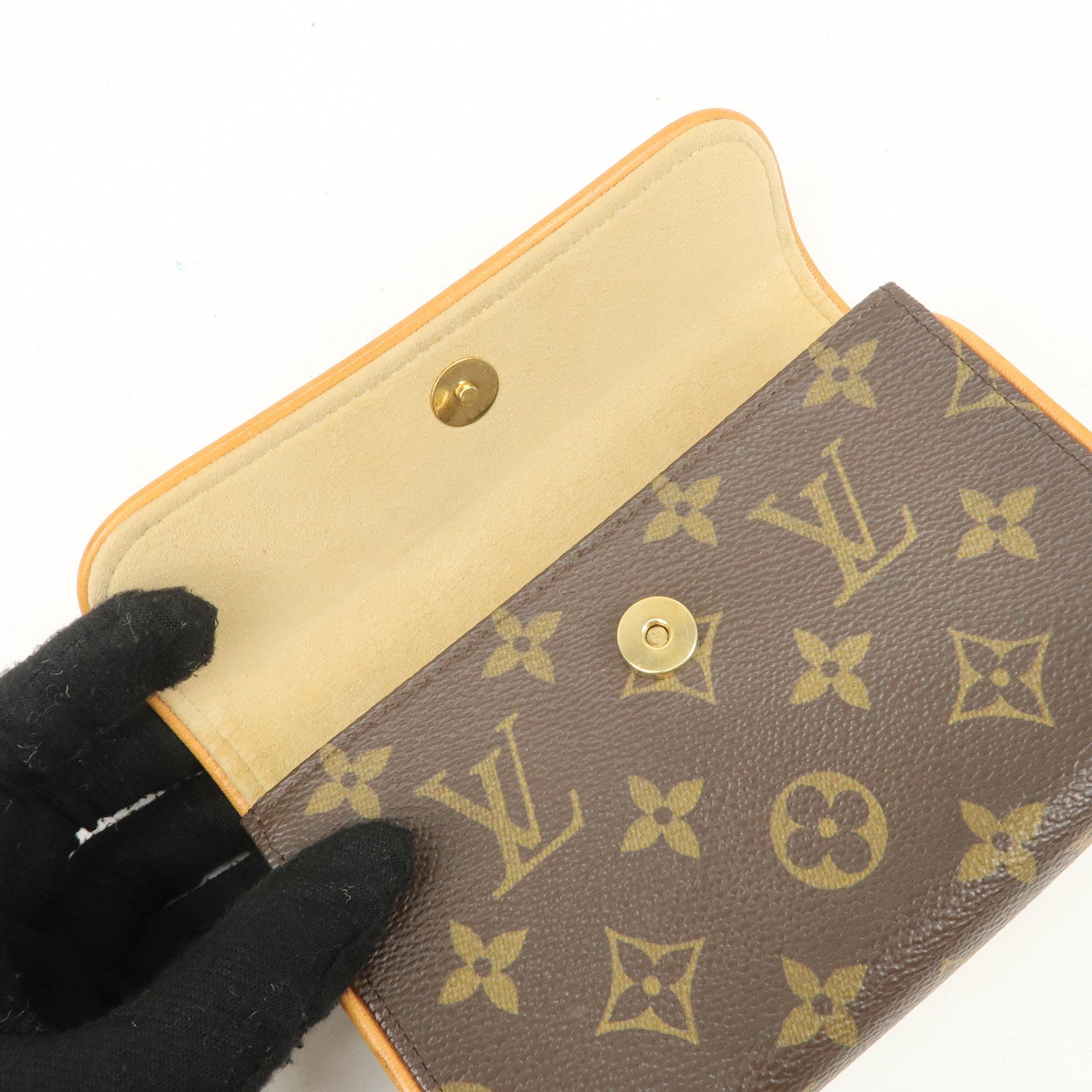 Louis Vuitton Monogram Pochette Florentine Waist Bag Belt M51855 Used