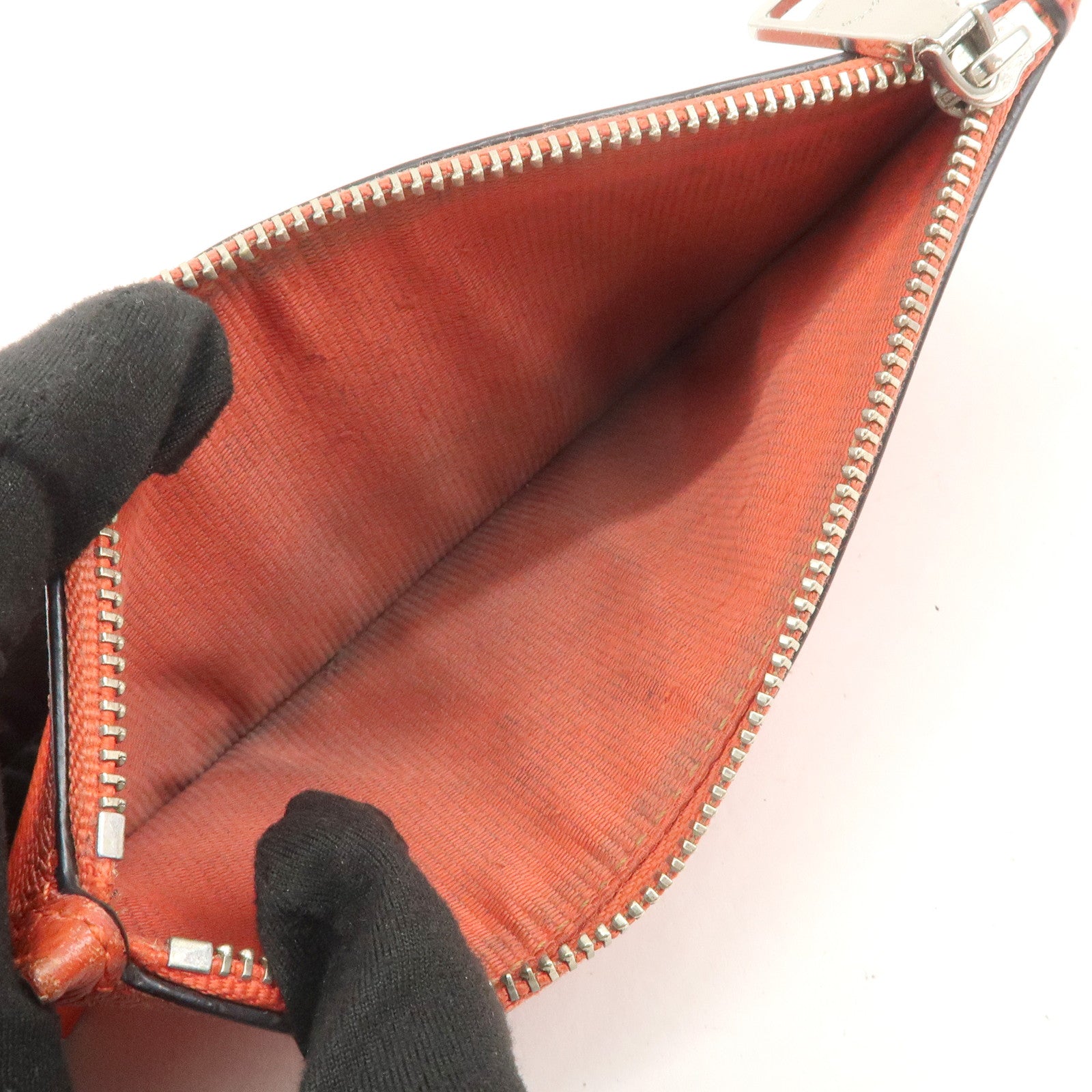 COACH Set of 3 Pouch Wallet Coin Case Brown Light Blue Black Ivory