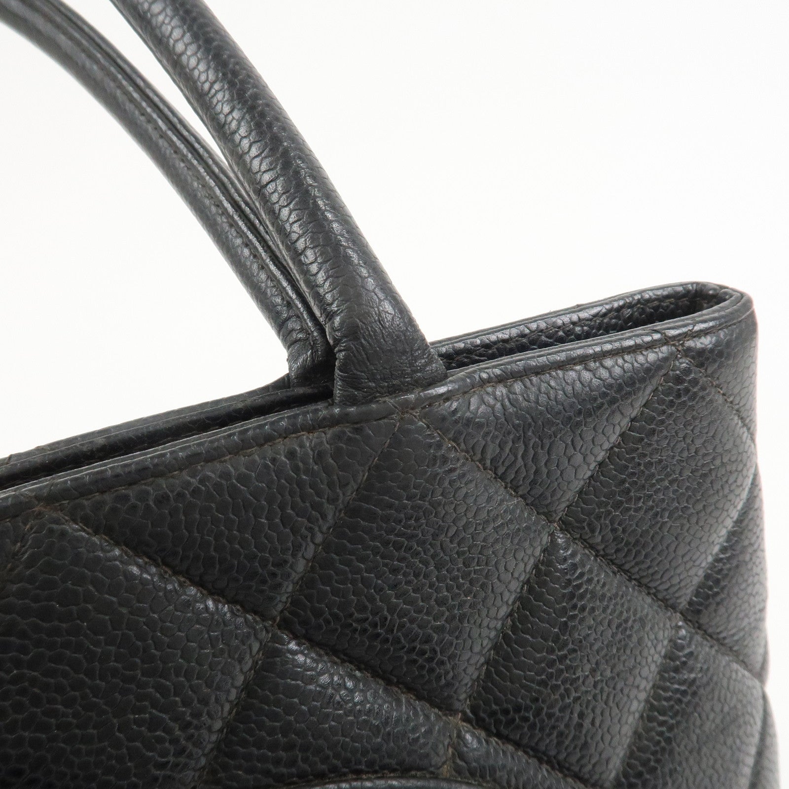 CHANEL COCO Mark Matelasse Medallion Tote Bag Hand Bag A01804