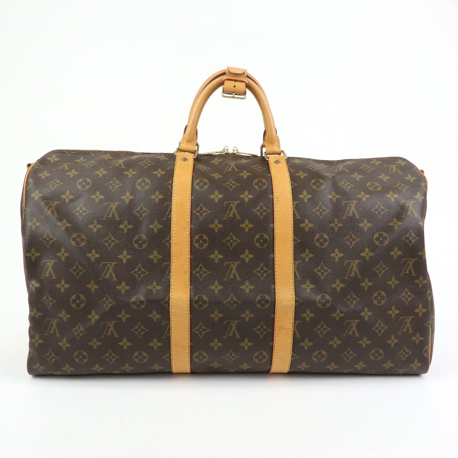 Louis Vuitton Monogram Keep All Bandouliere 55 Boston Bag M41414