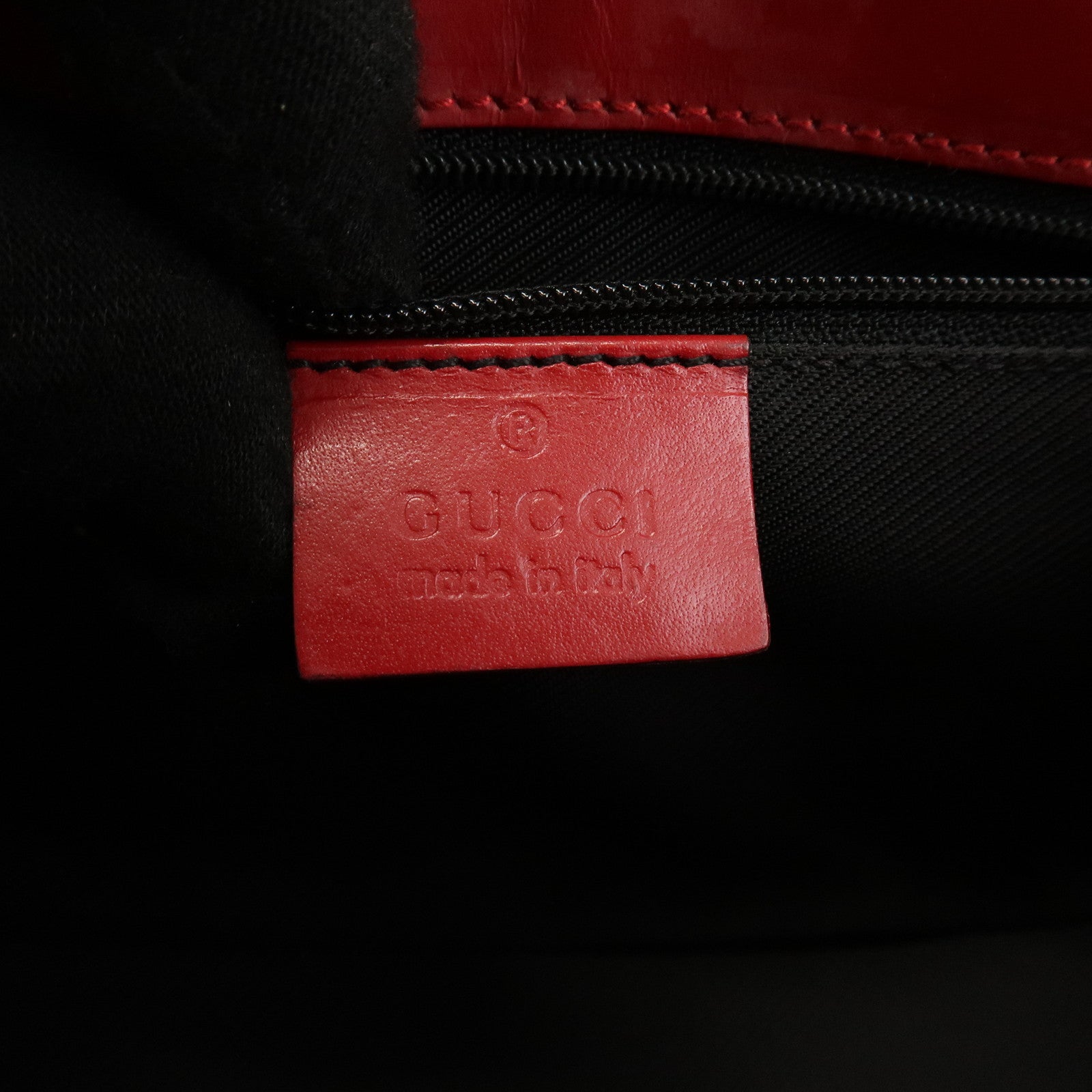 GUCCI Jackie GG Canvas Leather Shoulder Bag Beige Red 002.1068