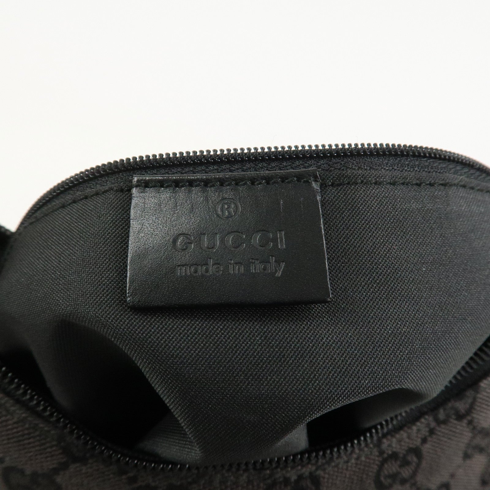 GUCCI GG Canvas Leather Shoulder Bag Hand Bag Brown 001・3386