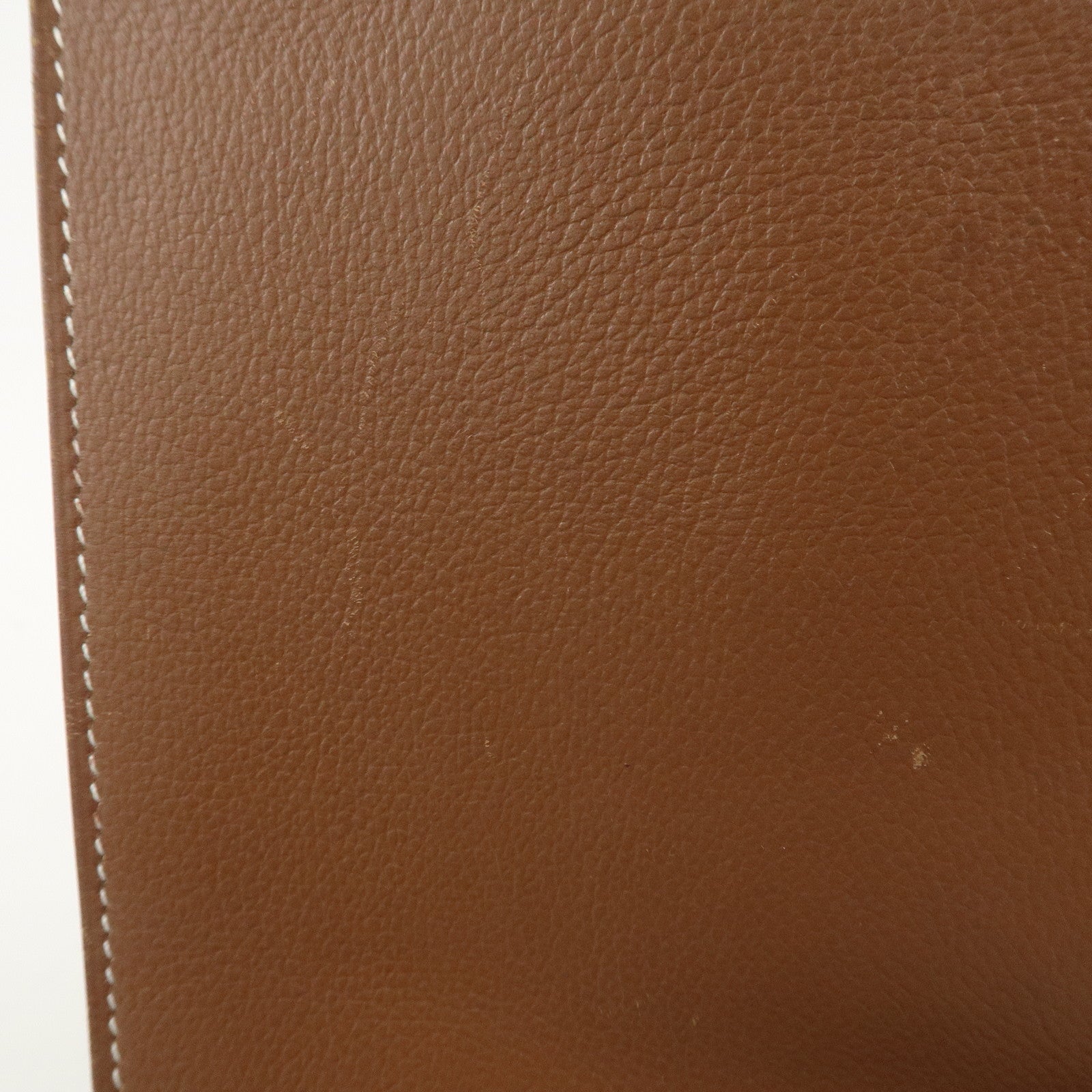 HERMES Air Line Canvas Leather Omenitu Shoulder Bag Brown