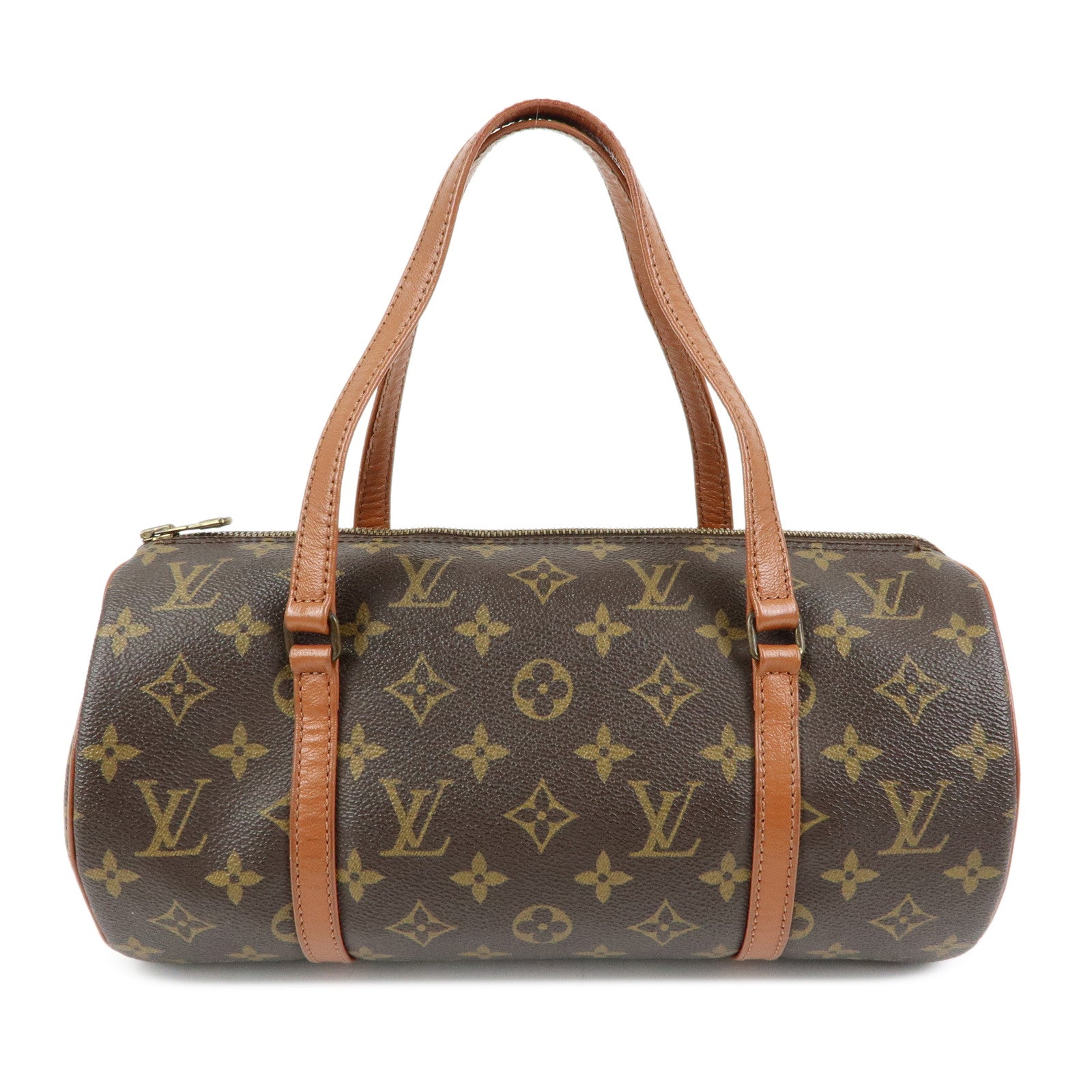 Louis Vuitton Monogram Papillon 30 Hand Bag Brown M51365