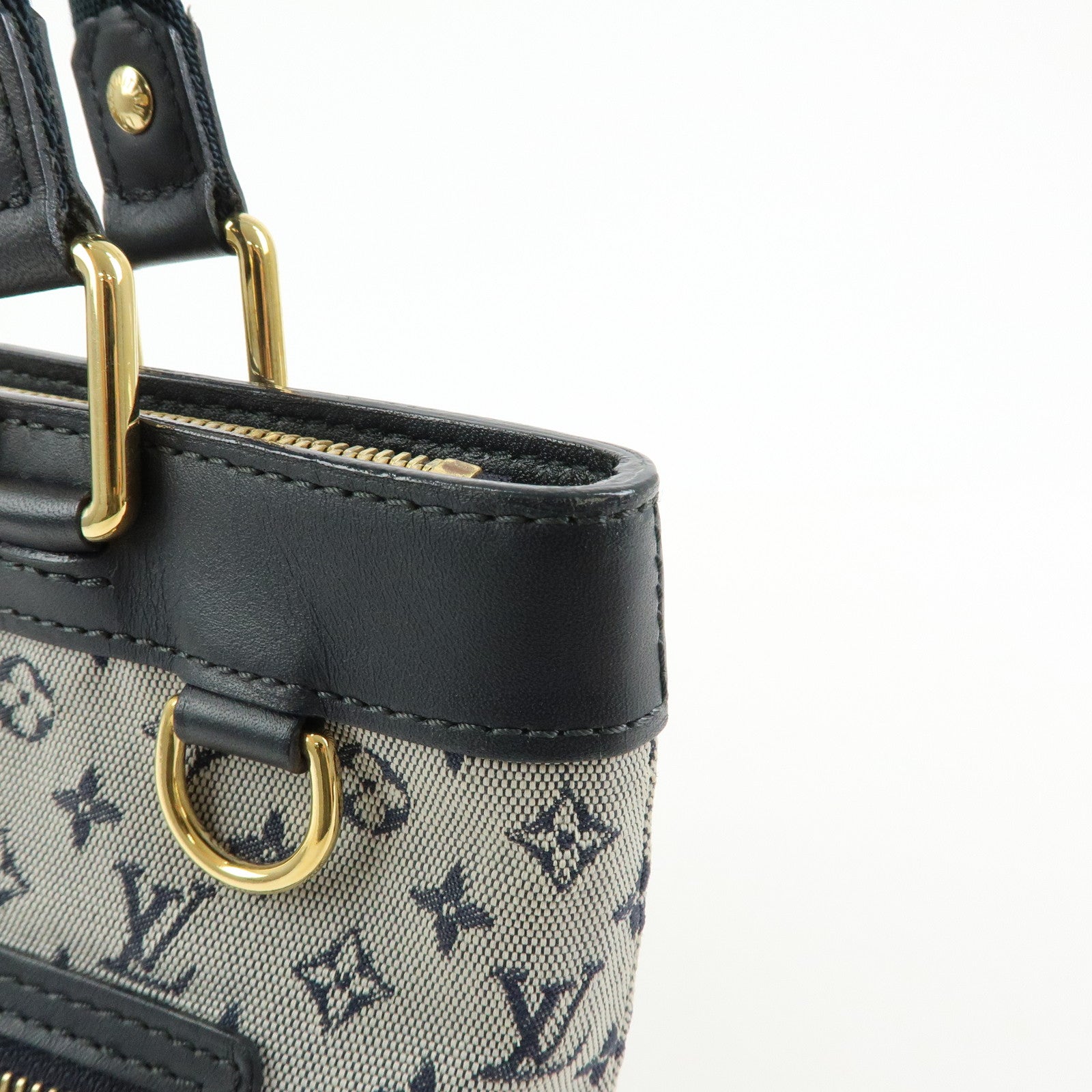 Louis Vuitton Monogram Mini Lin Lucille PM Hand Bag Blue M92676