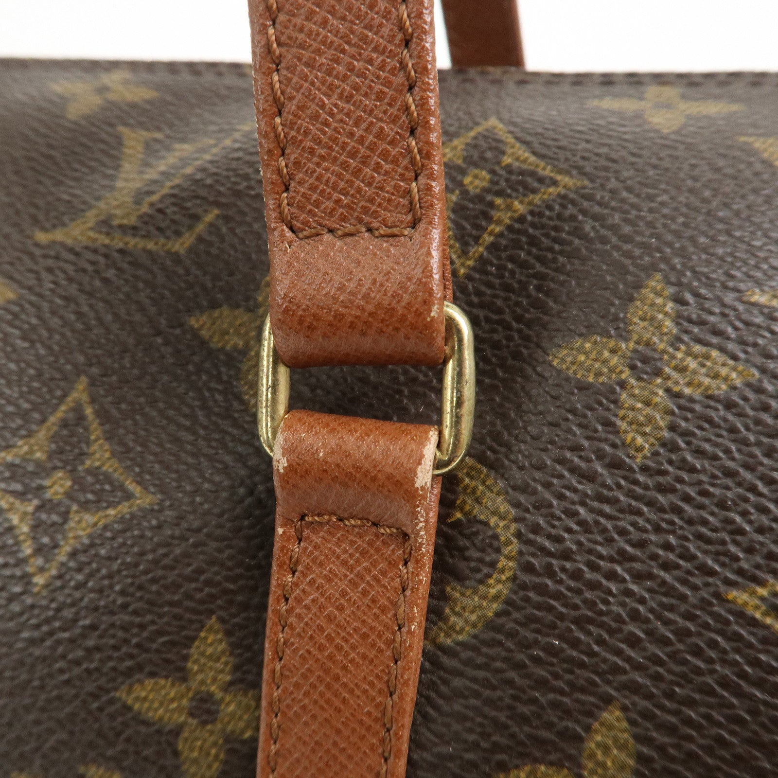 Louis Vuitton Monogram Papillon 30 Hand Bag Brown M51365
