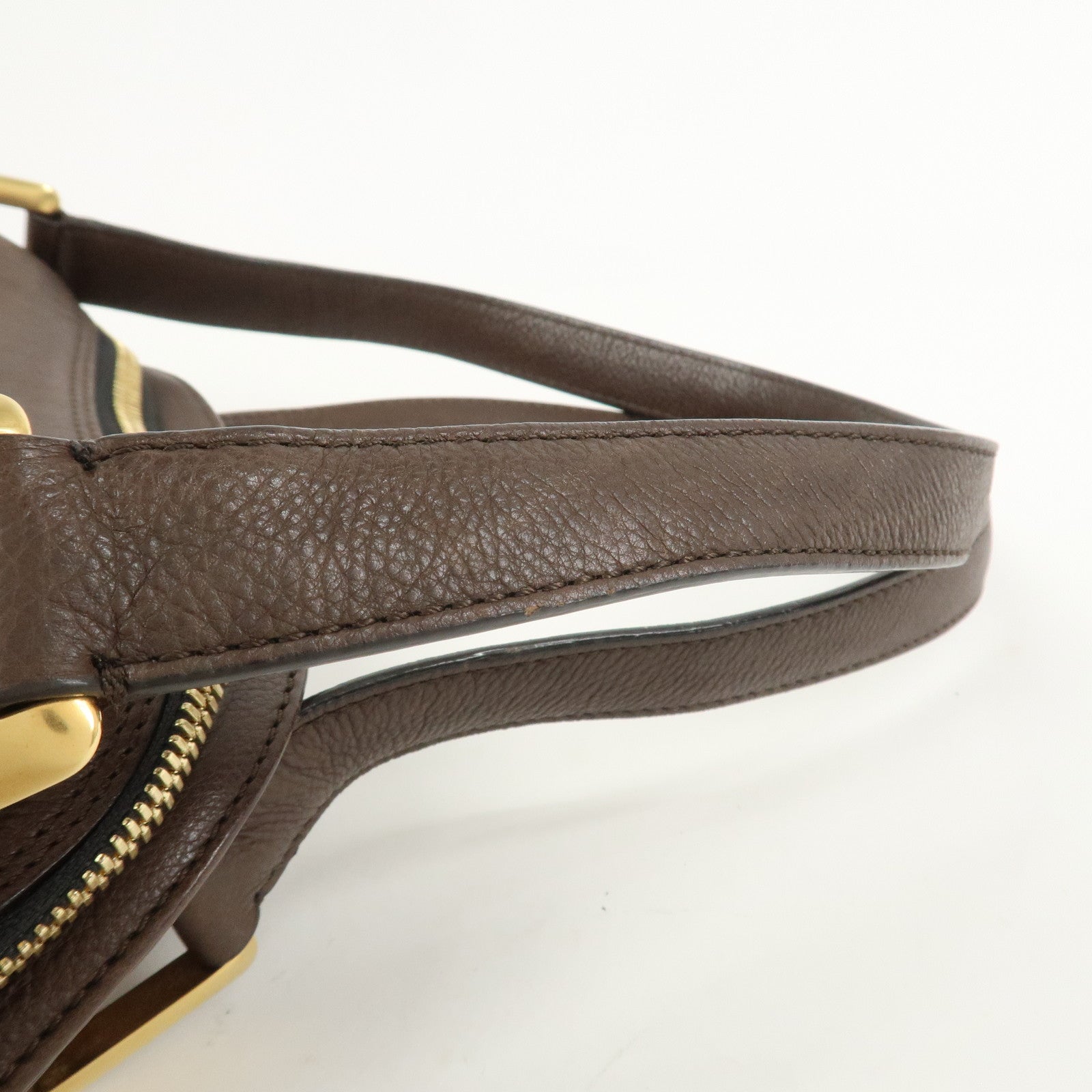 Chloe Marcie Leather 2Way Bag Shoulder Hand Bag Brown 03.10.662