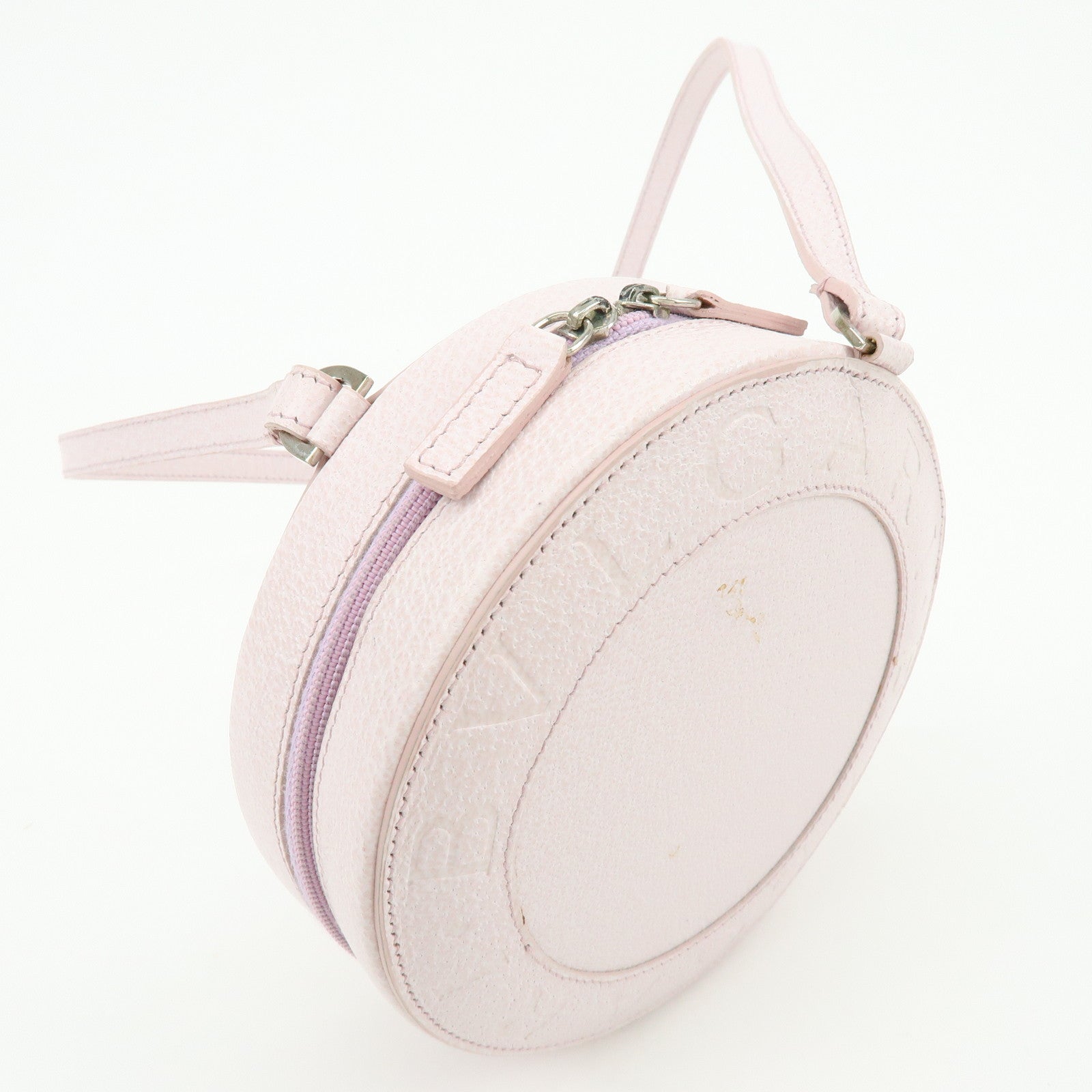 BVLGARI B-Zero1 Yo-Yo Leather Shoulder Bag Crossbody Bag Light Pink