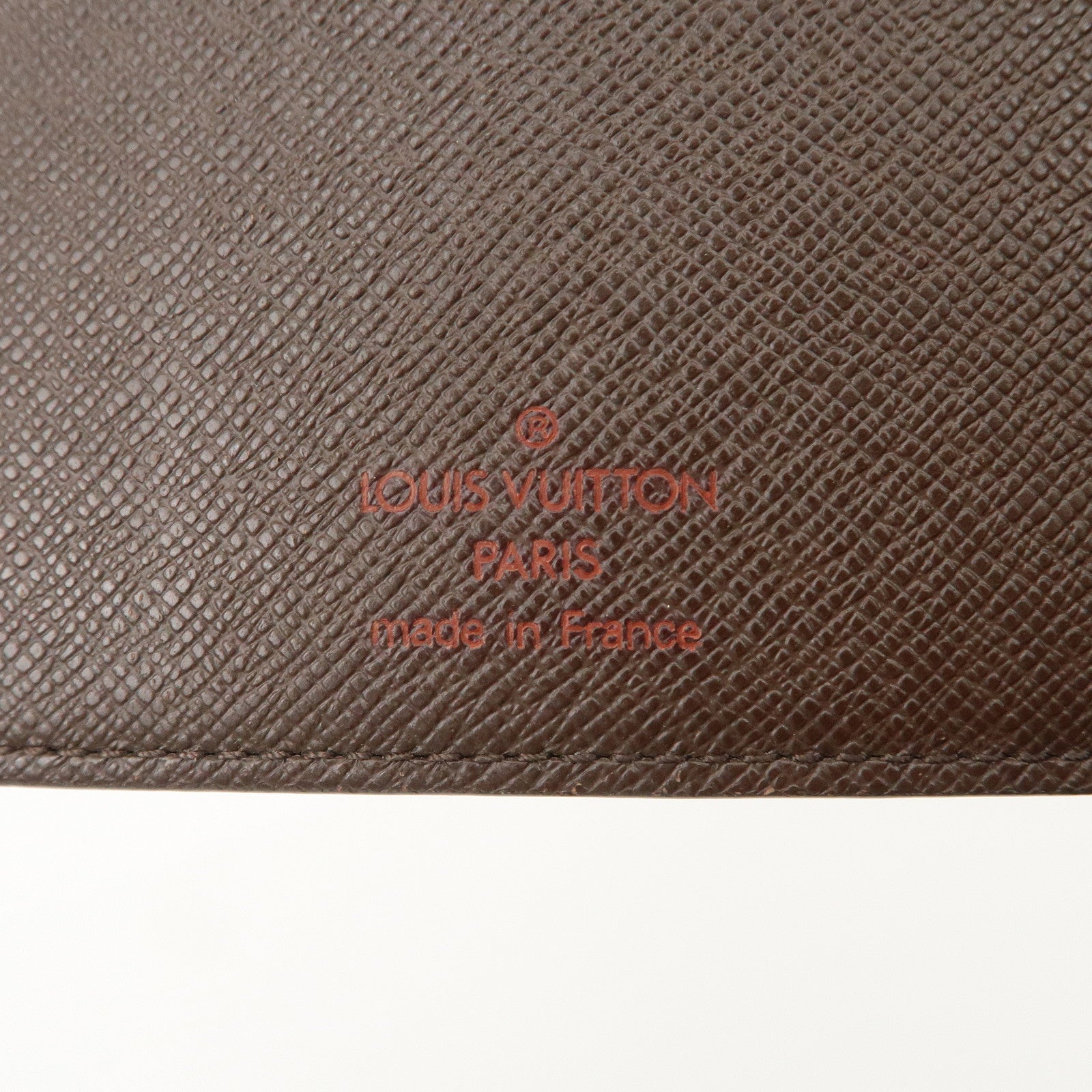 Louis Vuitton Damier Canvas Agenda MM Planner Cover Brown R20240 Used