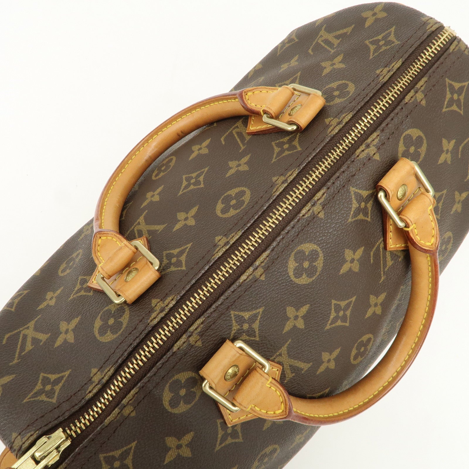 Louis Vuitton Monogram Speedy 30 Boston Bag Hand Bag Brown M41526