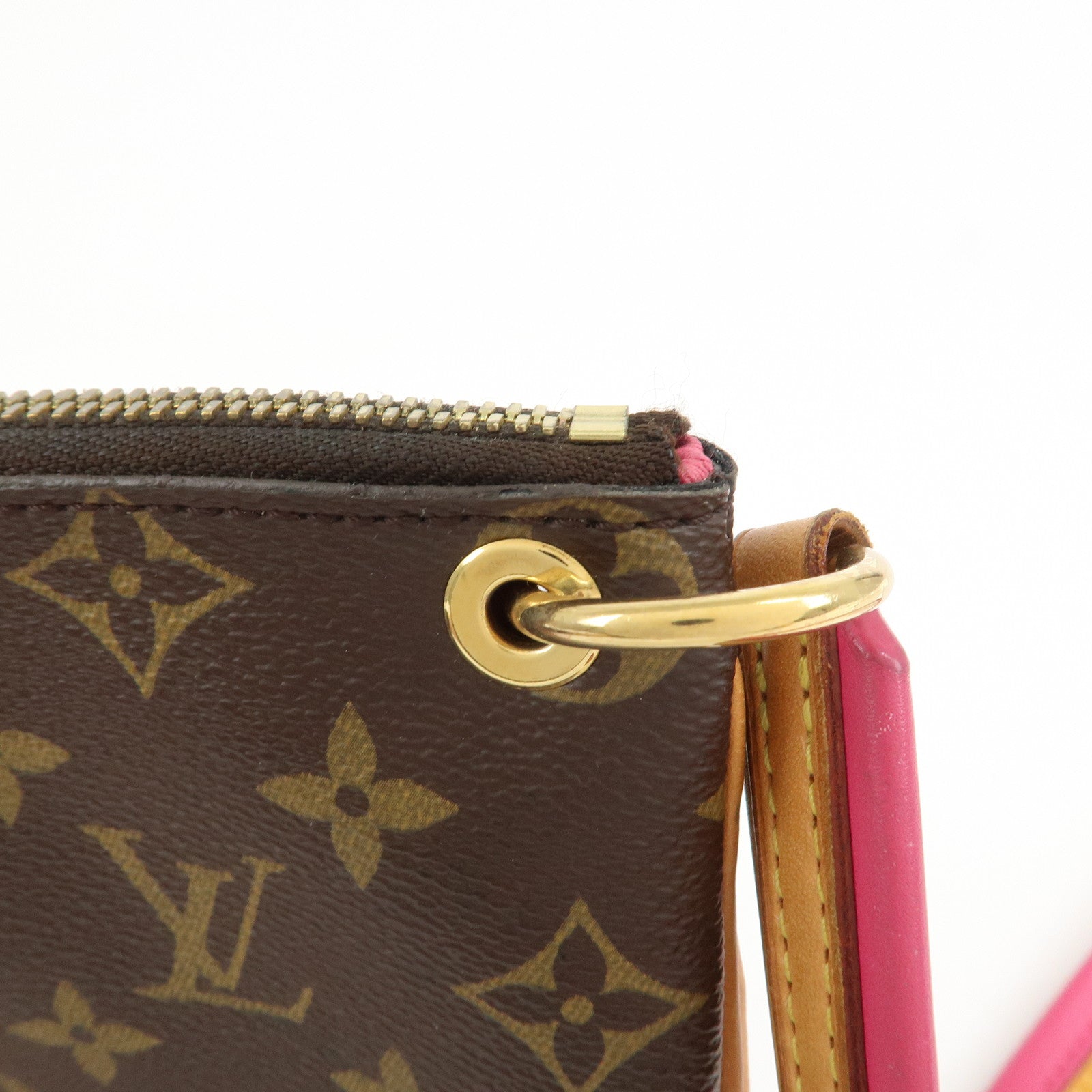 Louis Vuitton Monogram Canvas Lorette Shoulder Bag Hot Pink M44053