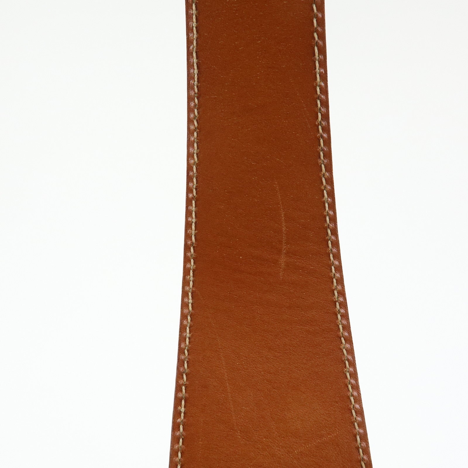 CELINE Macadam PVC Canvas Leather Shoulder Bag Brown