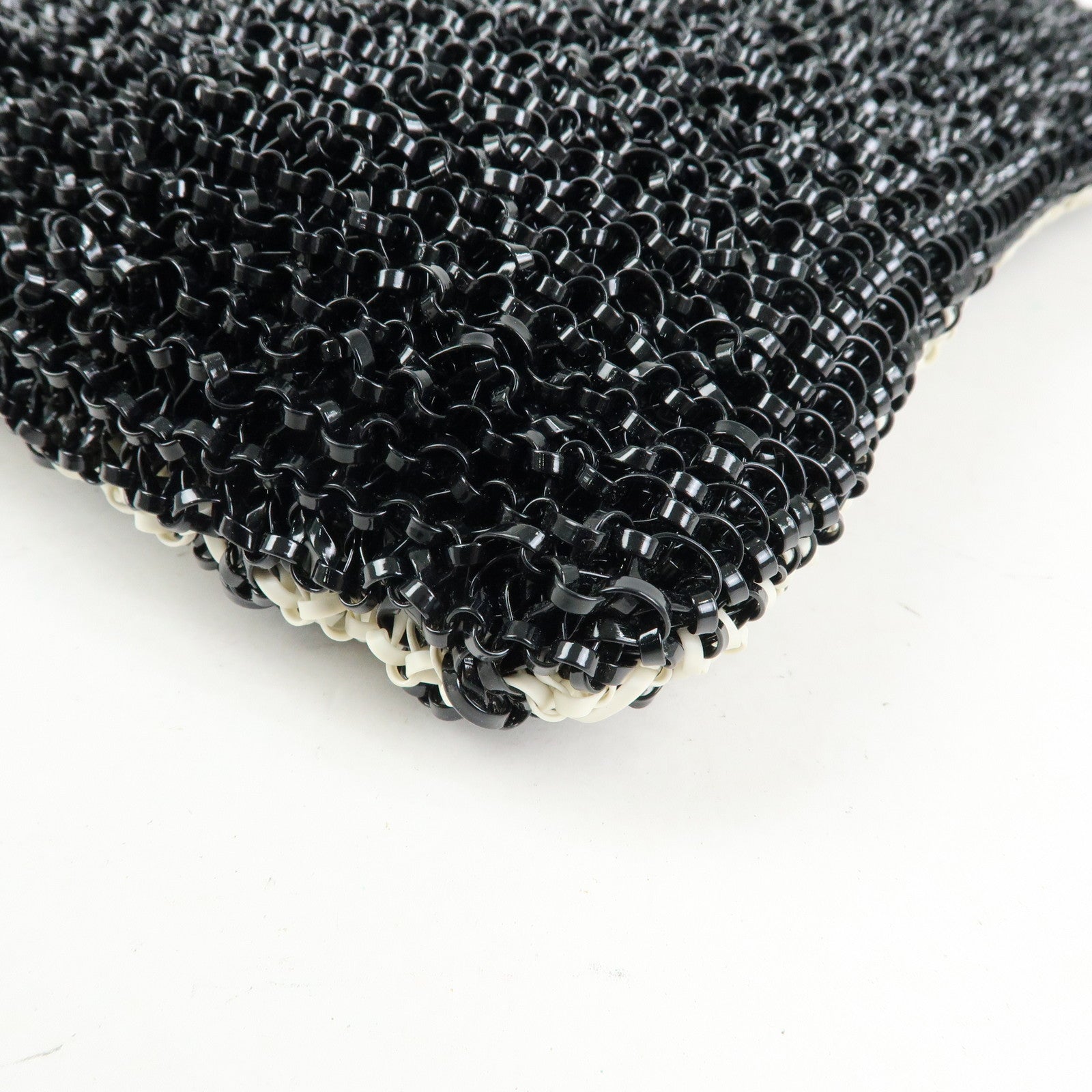 ANTEPRIMA PVC Wire Bag Tote Bag Shoulder Bag Black White