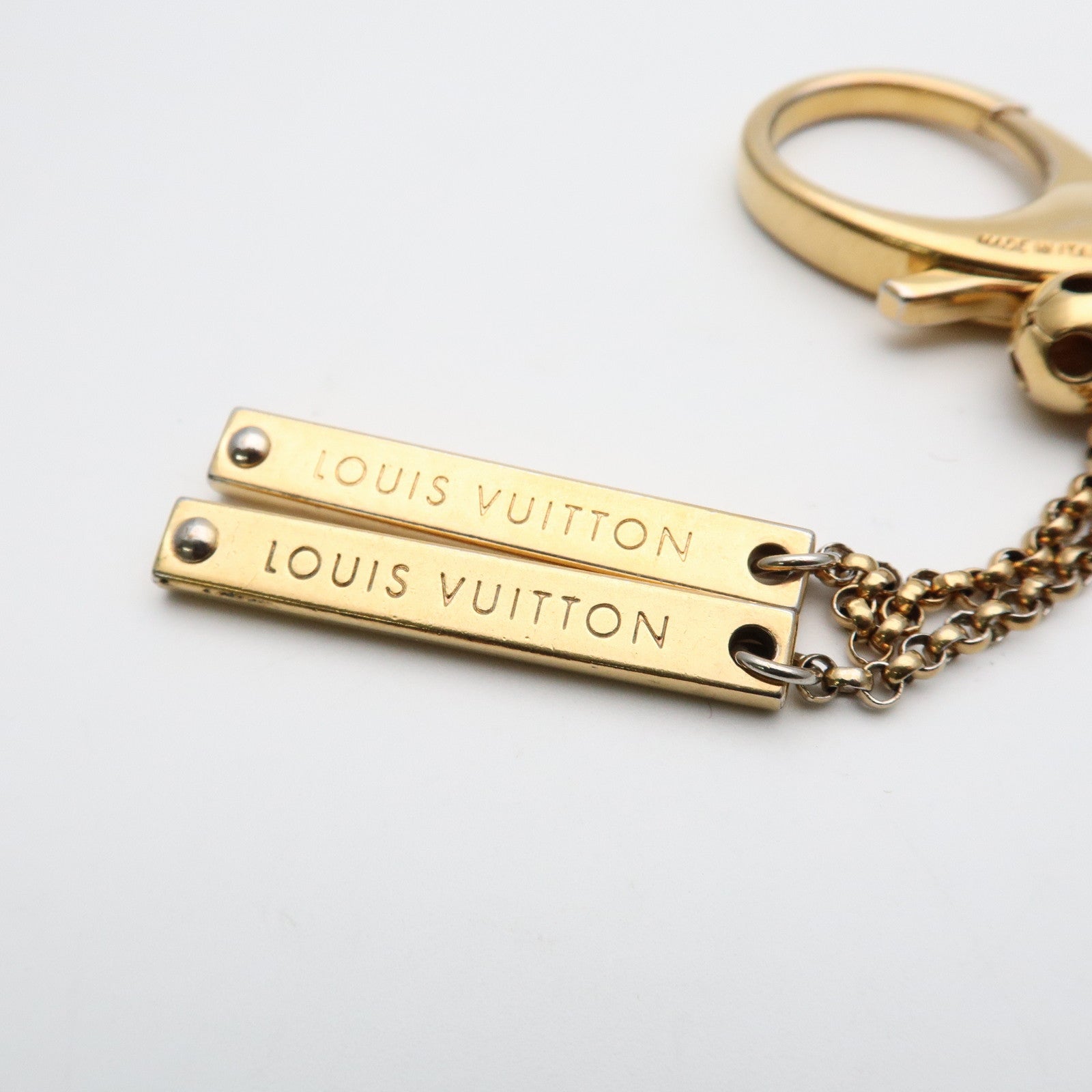 Louis Vuitton Porte Cles Grelots Bag Charm Gold Multicolor M62227
