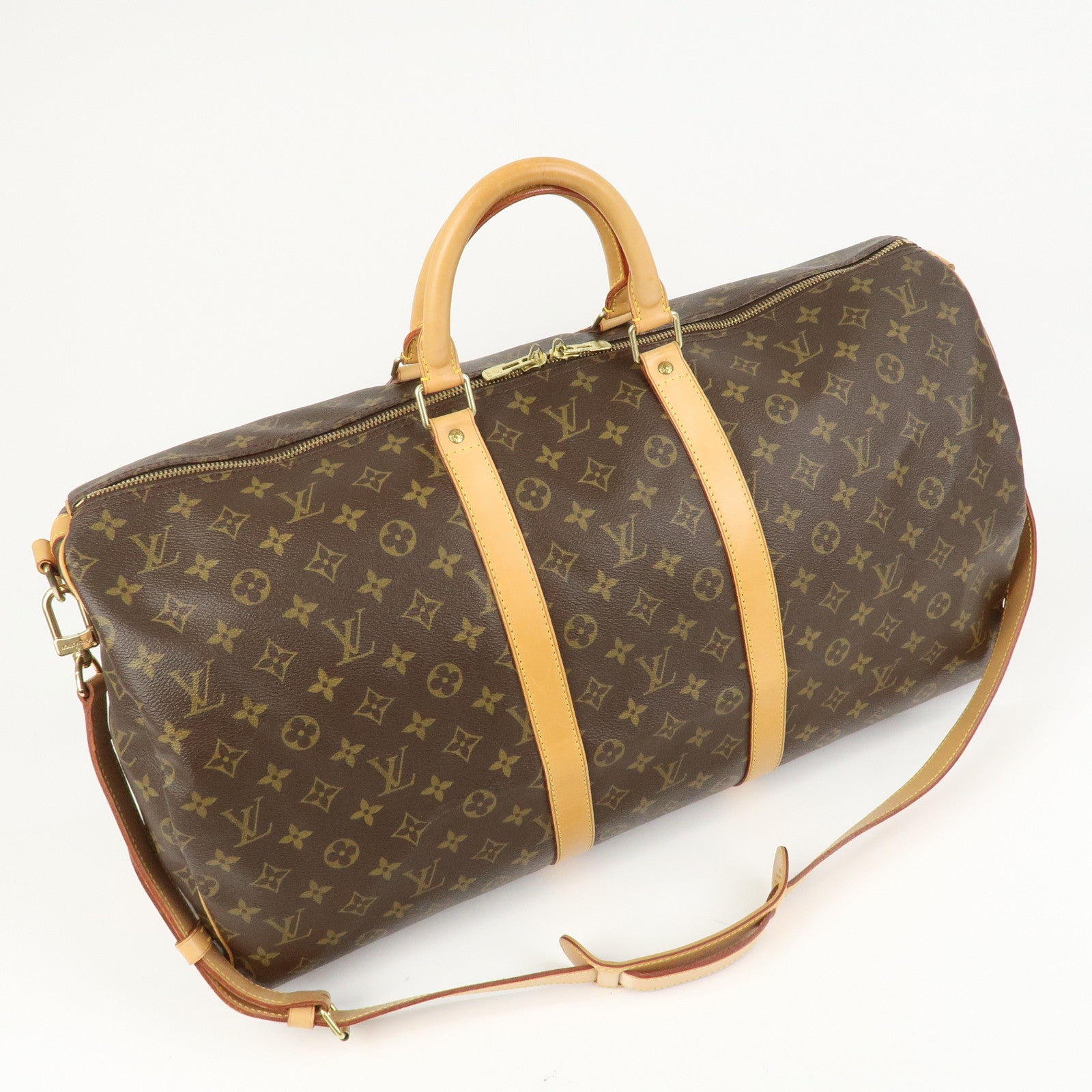 Louis Vuitton Monogram Keep All 55 Bandouliere Boston Bag M56714