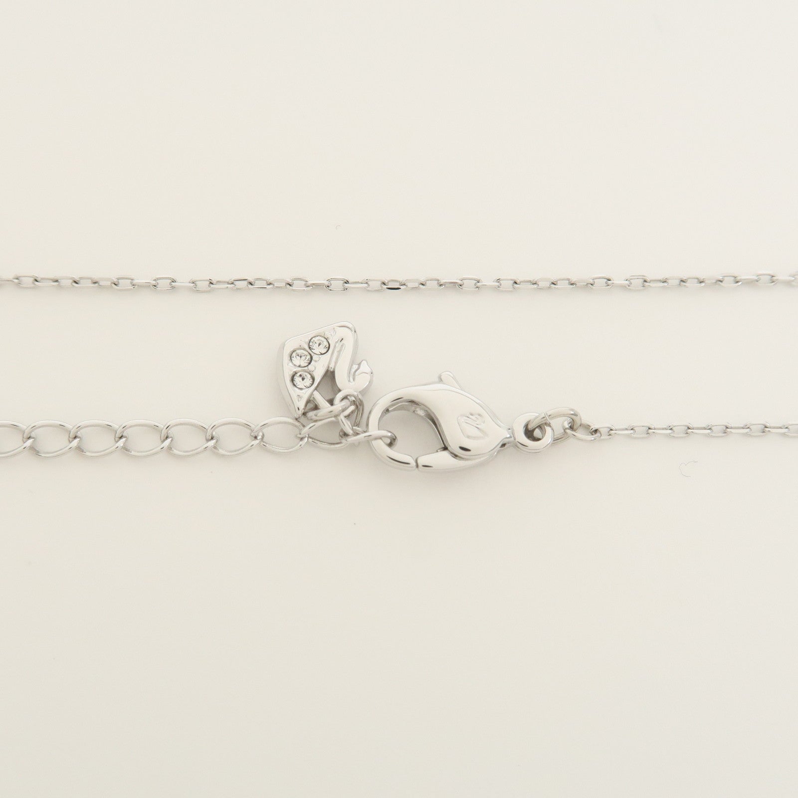 SWAROVSKI Swan Rhine Stone Silver Necklace