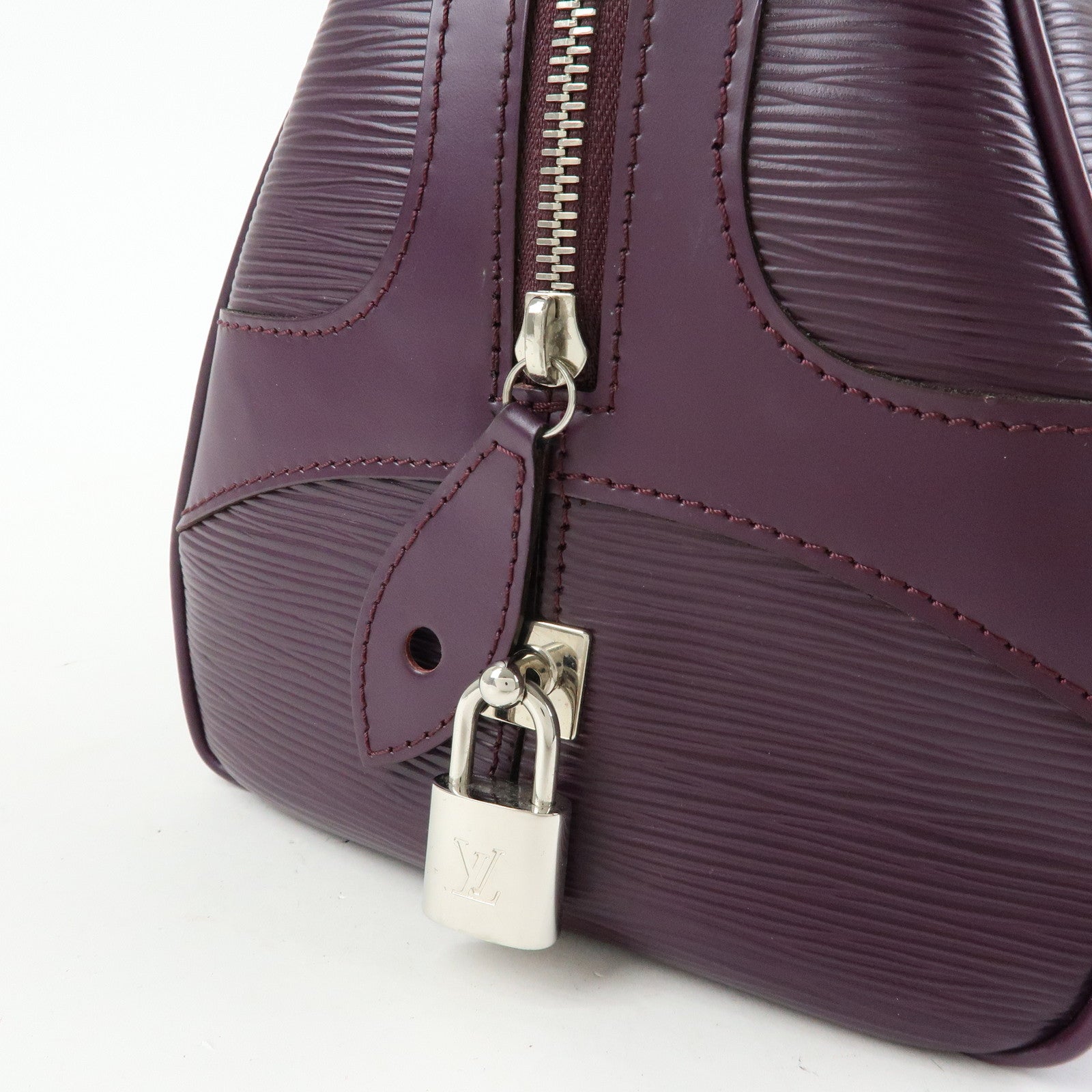 Louis Vuitton Epi Bowling Montaigne GM Hand Bag Cassis M5931K