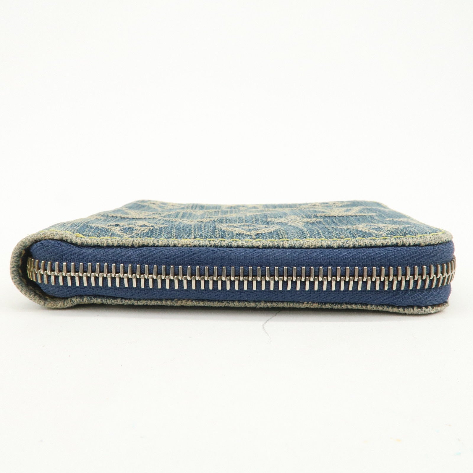 LLouis Vuitton Monogram Denim Mini Zippy Wallet Blue M95342