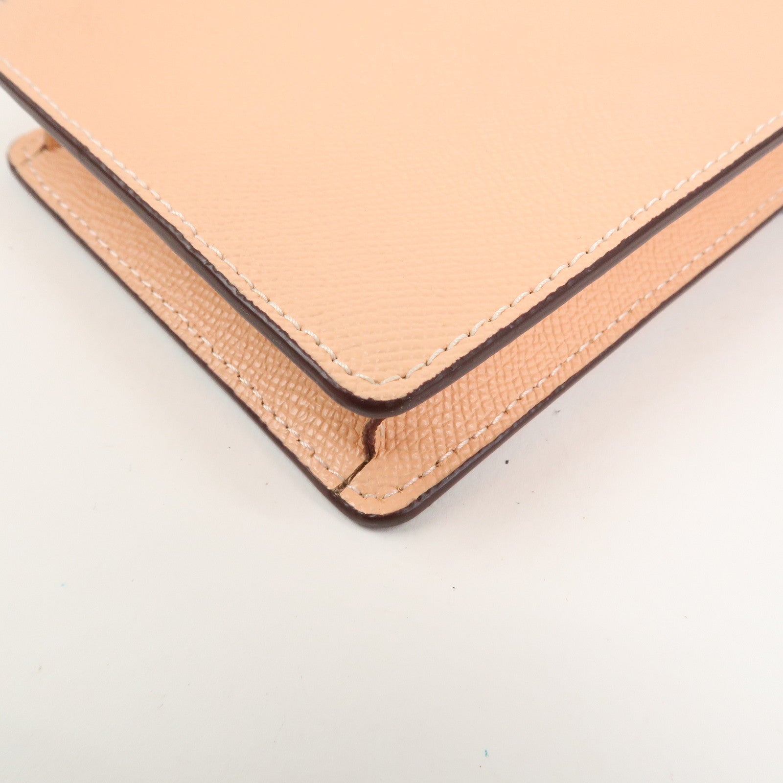 COACH Logo Leather Shoulder Bag Crossbody Bag Pink