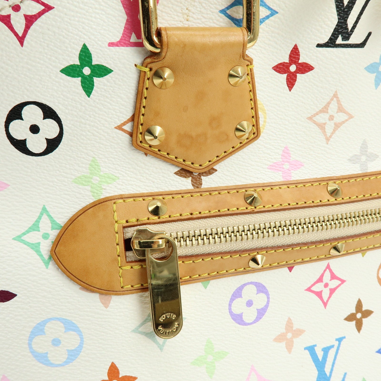 Louis Vuitton Monogram Multicolor Alma PM Hand Bag Blanc M92647